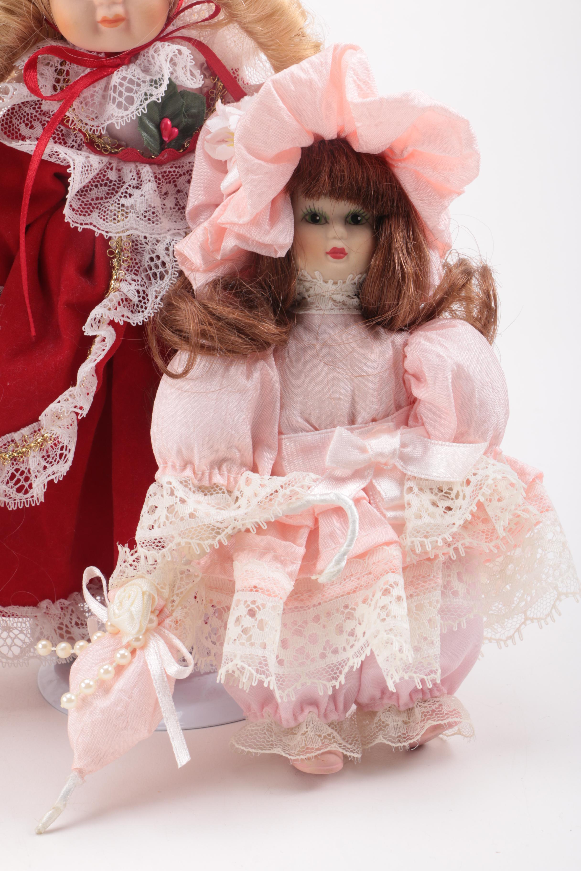 Vintage and Contemporary Porcelain Dolls