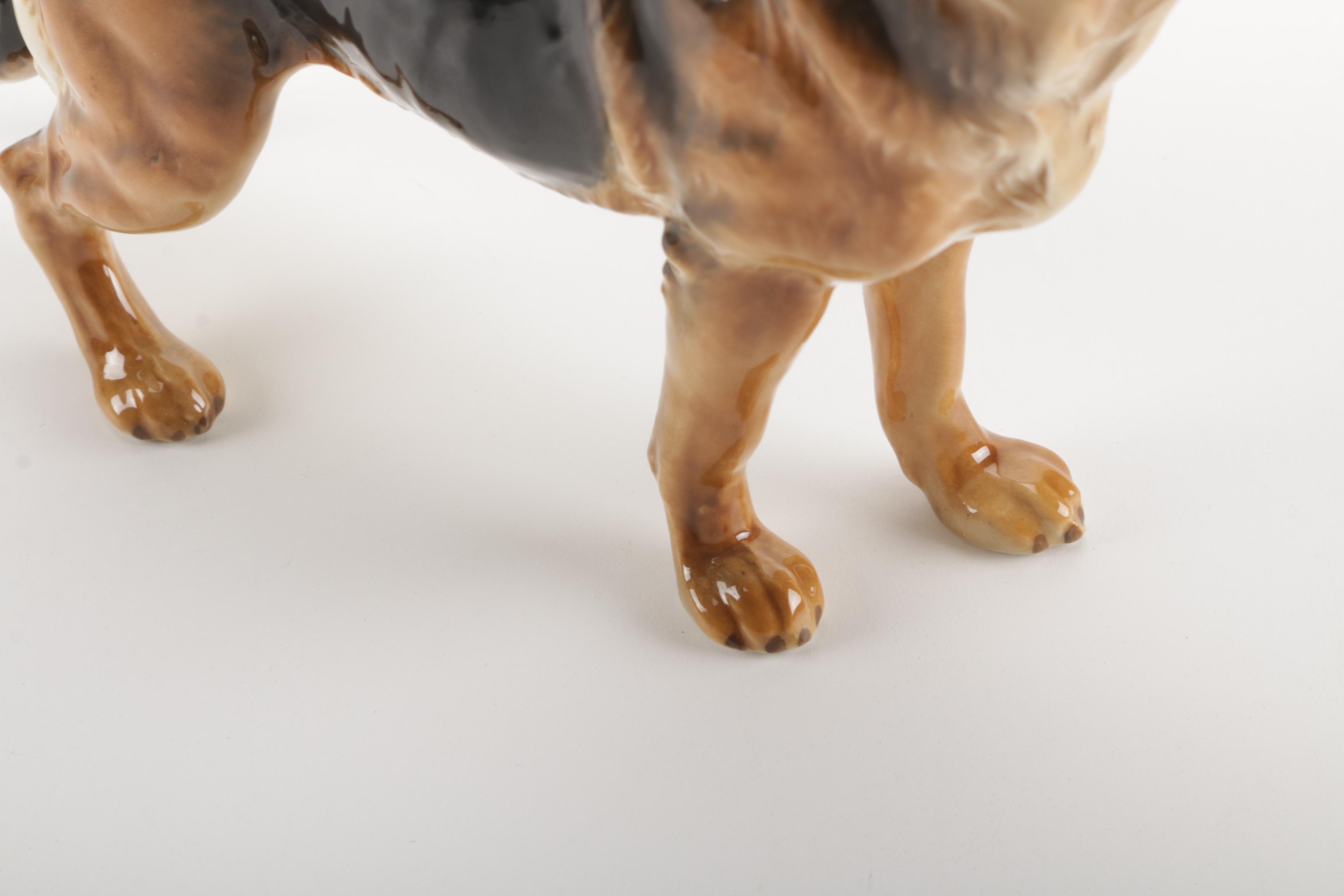 1970s Goebel German Shepard Porcelain Figurine