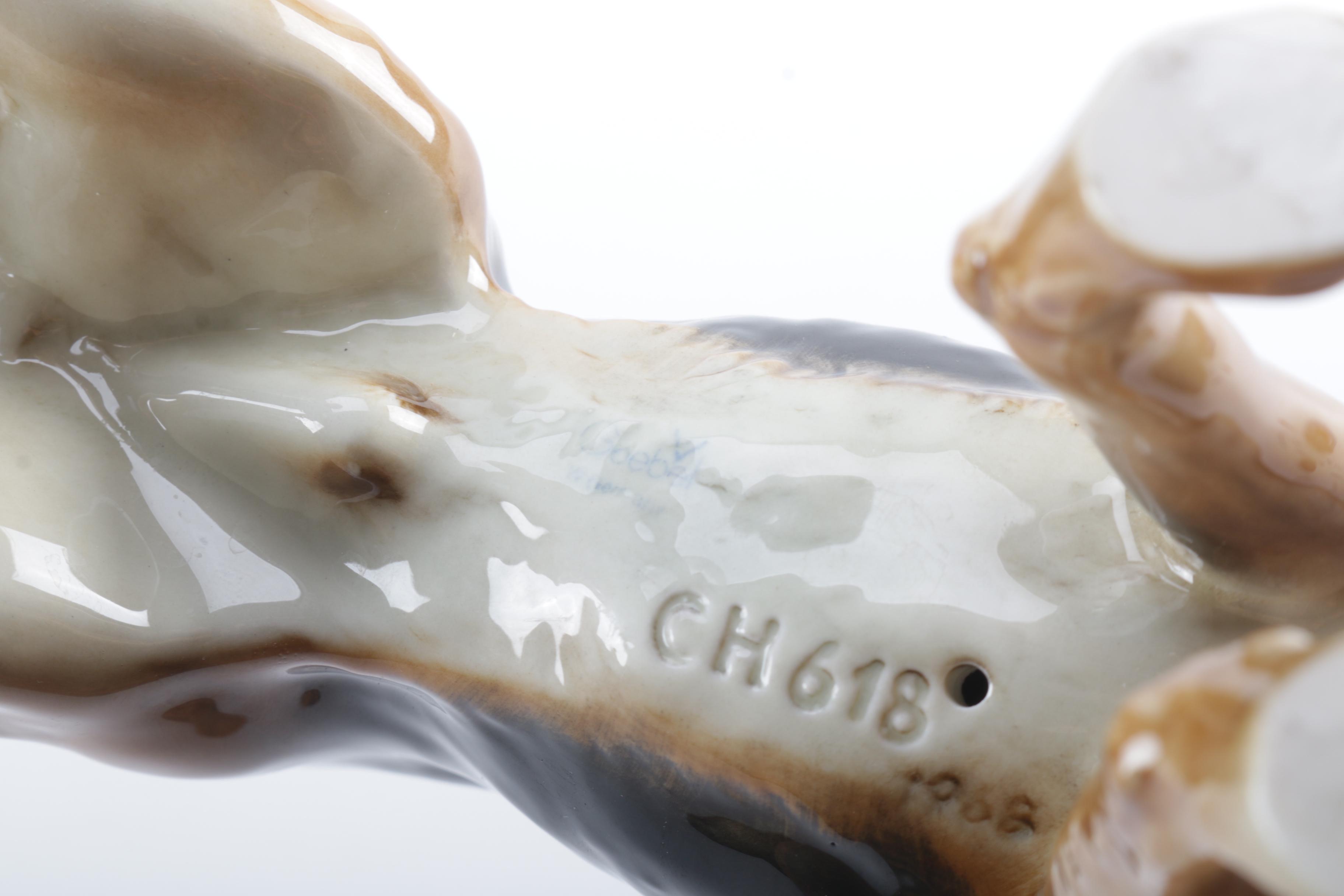 1970s Goebel German Shepard Porcelain Figurine