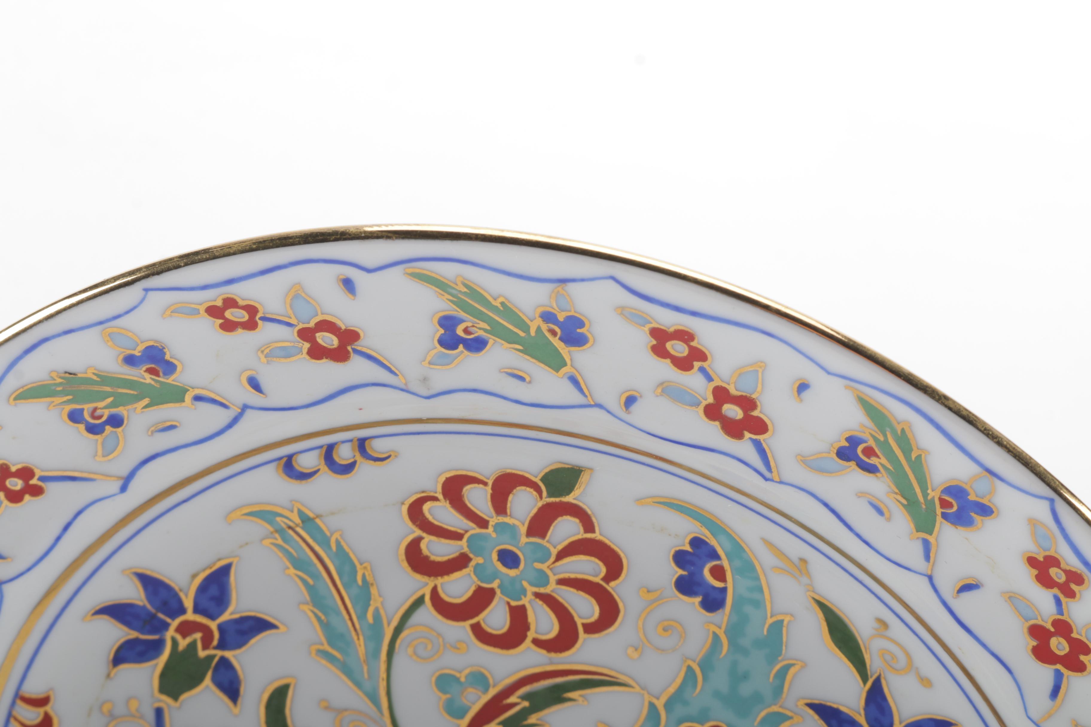 Handmade Kütahya Turkish Porcelain Plate