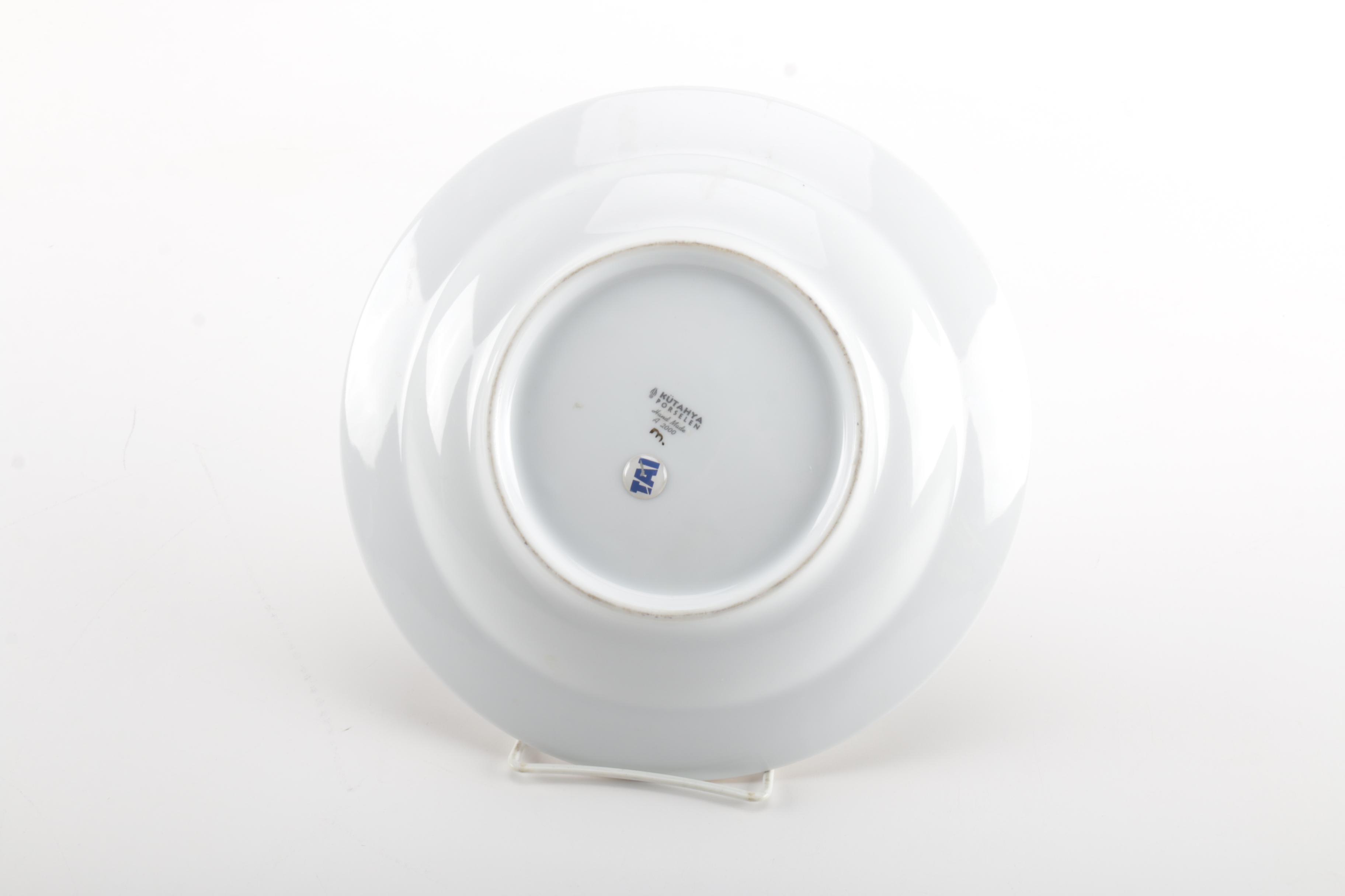 Handmade Kütahya Turkish Porcelain Plate