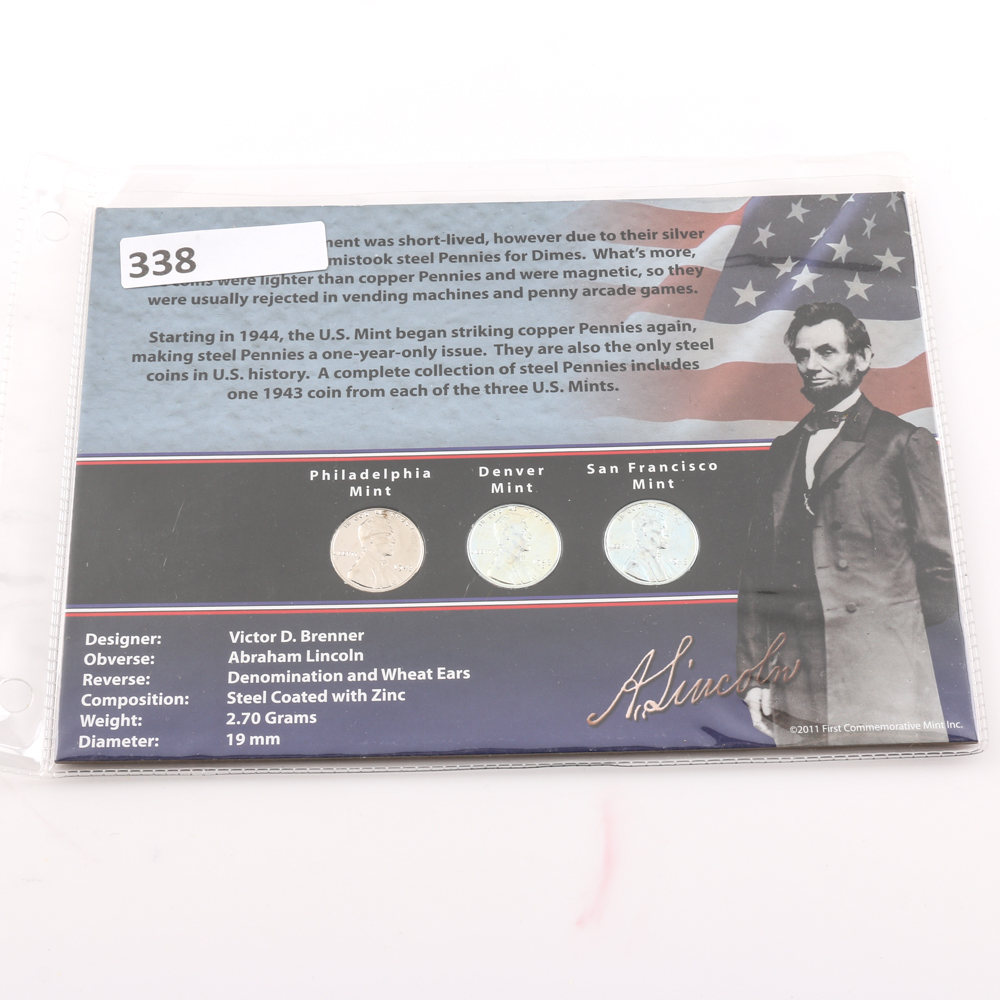 1943 Steel Cents "Wartime Emergency Issue