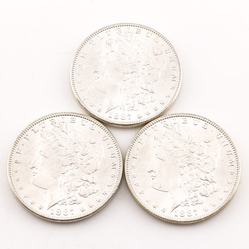 Roll of (20) Silver 1887 Morgan Dollars