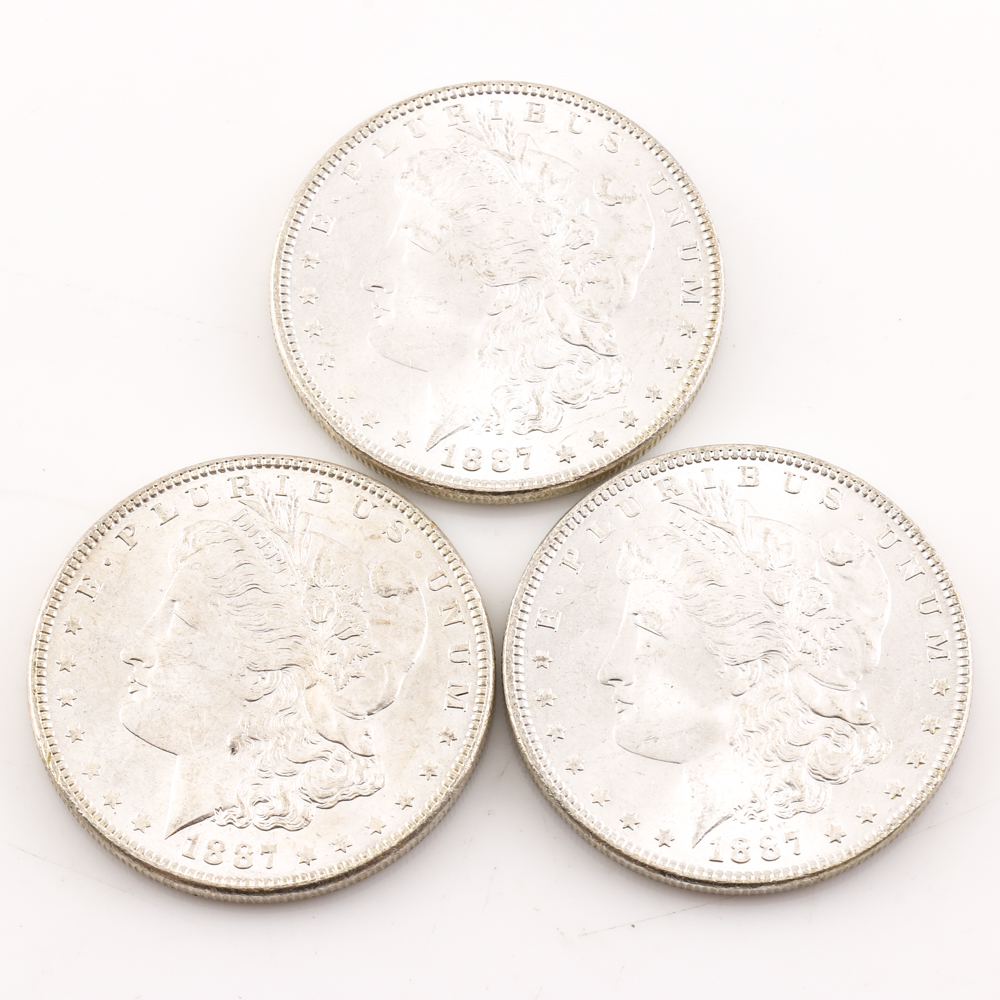 Roll of (20) Silver 1887 Morgan Dollars