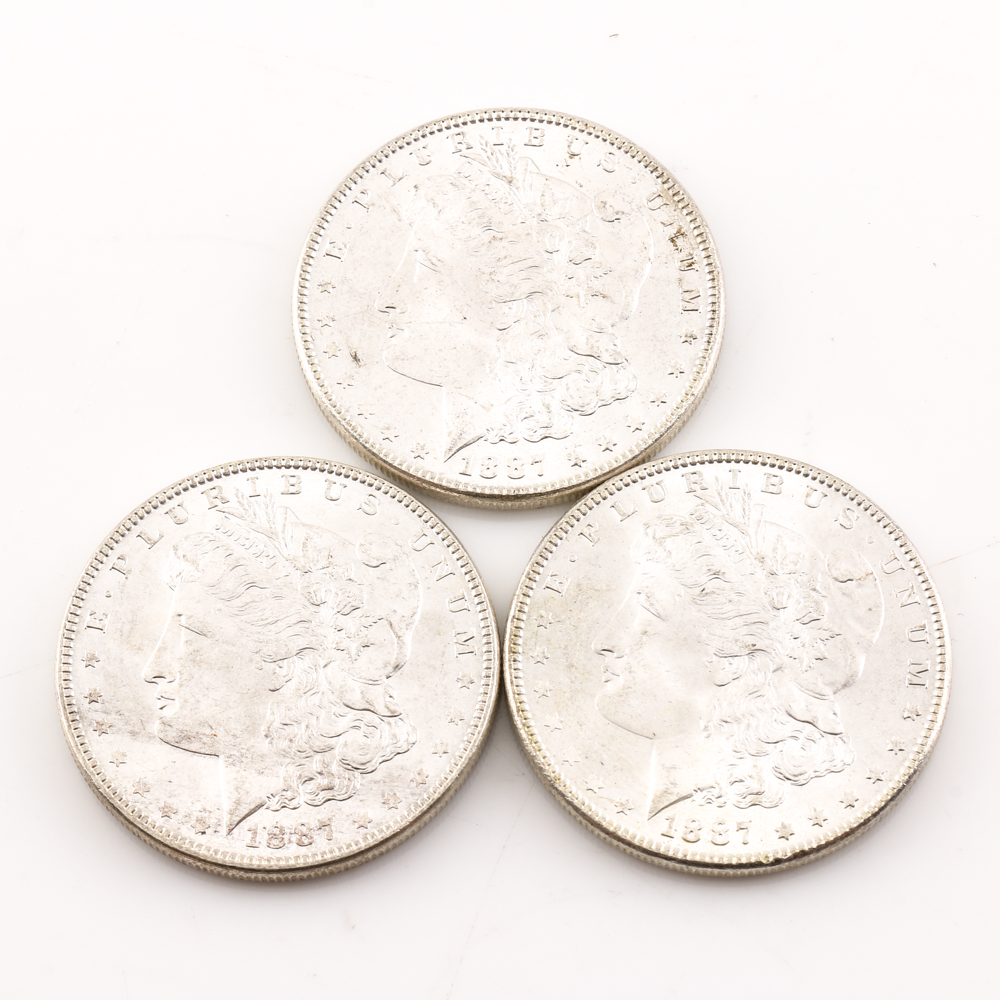 Roll of (20) Silver 1887 Morgan Dollars