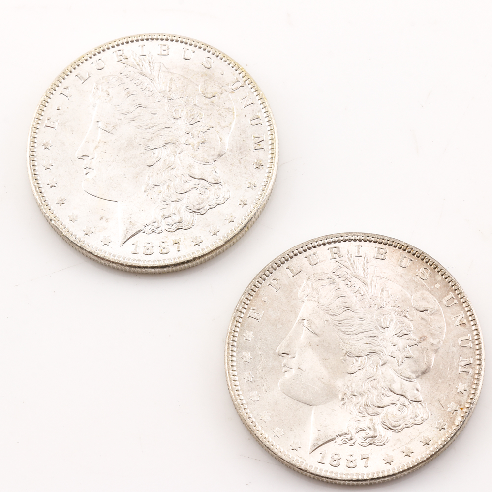 Roll of (20) Silver 1887 Morgan Dollars