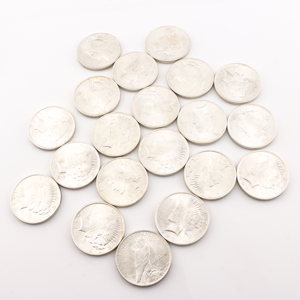 Roll of (20) Silver 1923 Peace Dollar