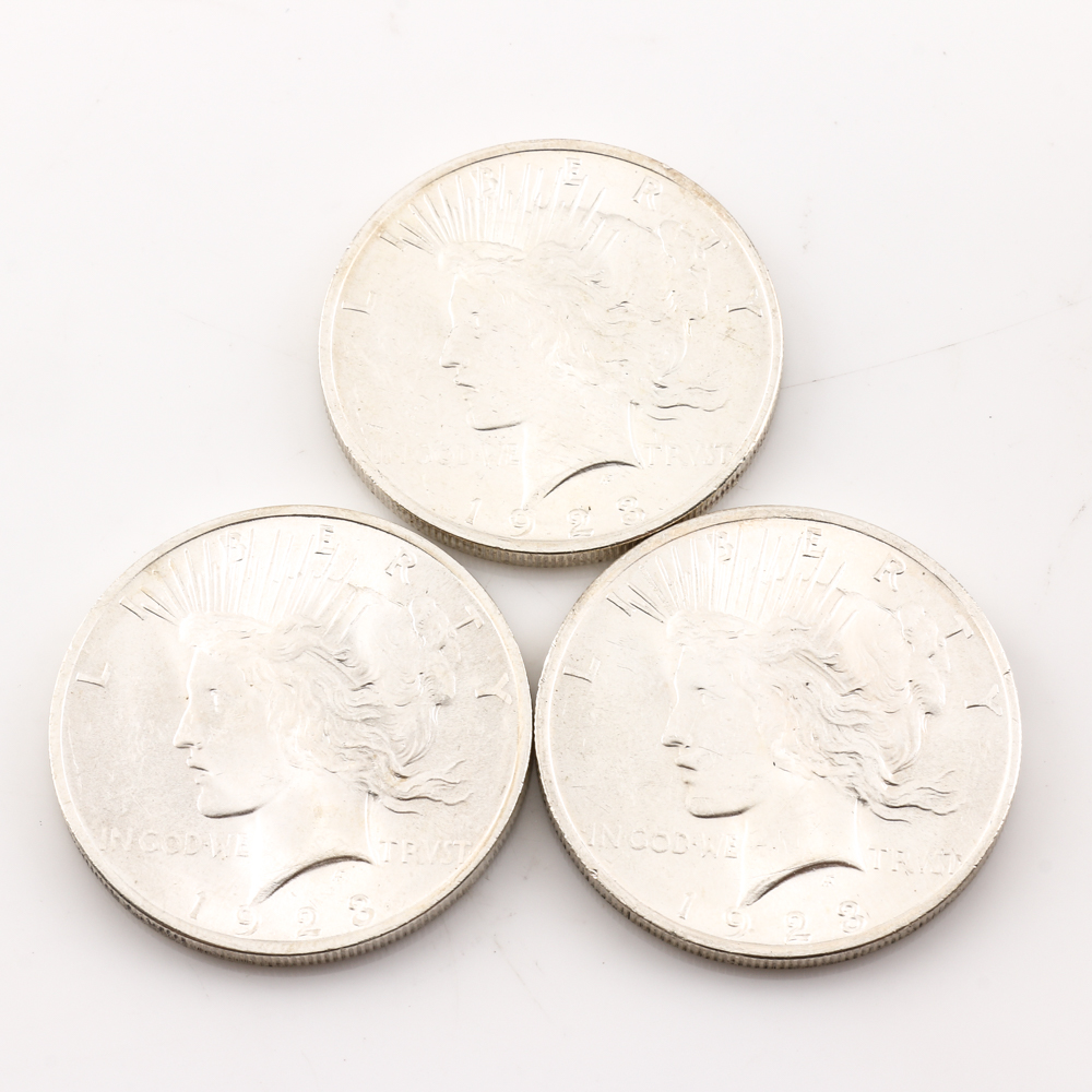 Roll of (20) Silver 1923 Peace Dollar