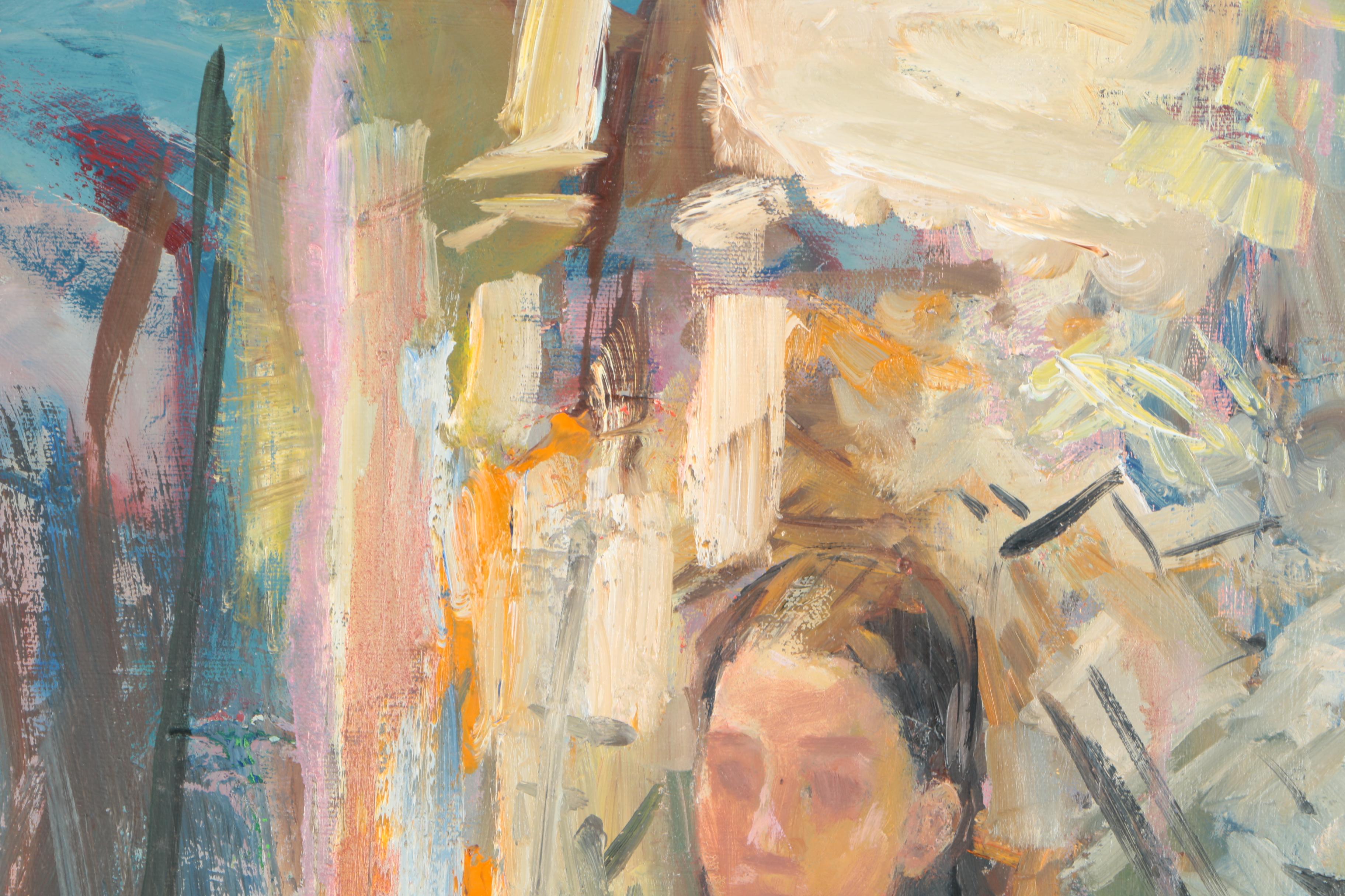 Original Murat Kaboulov Oil Painting "Portrait of Nikita"