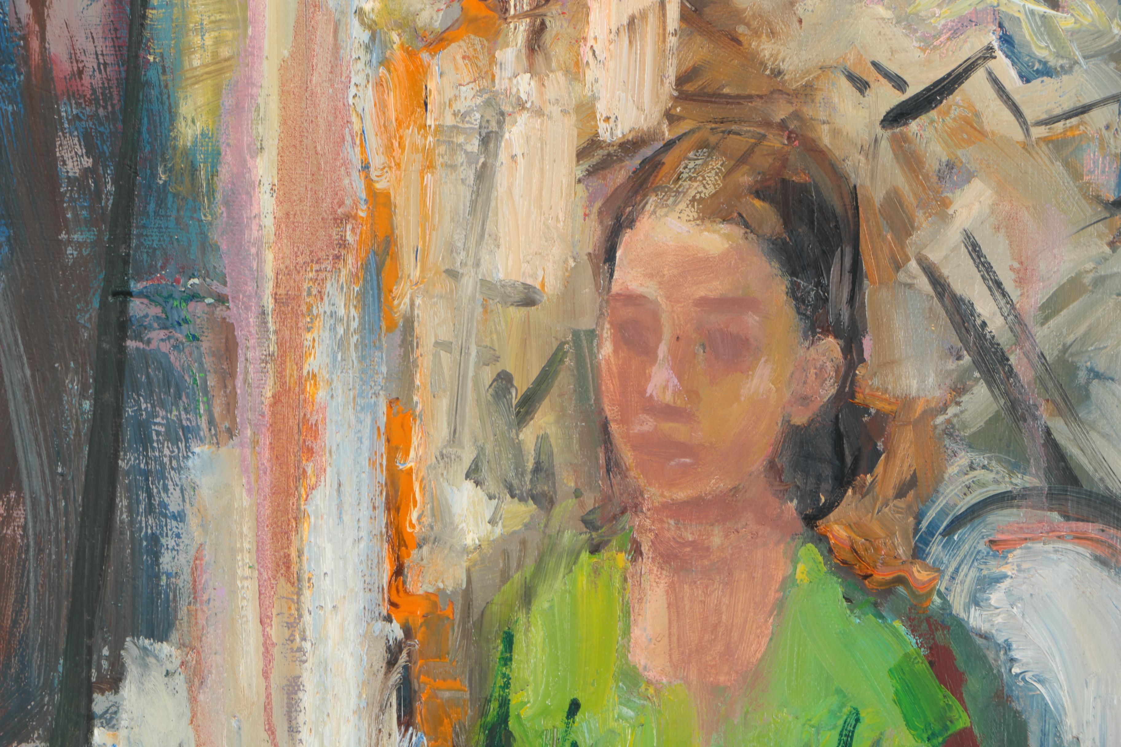 Original Murat Kaboulov Oil Painting "Portrait of Nikita"