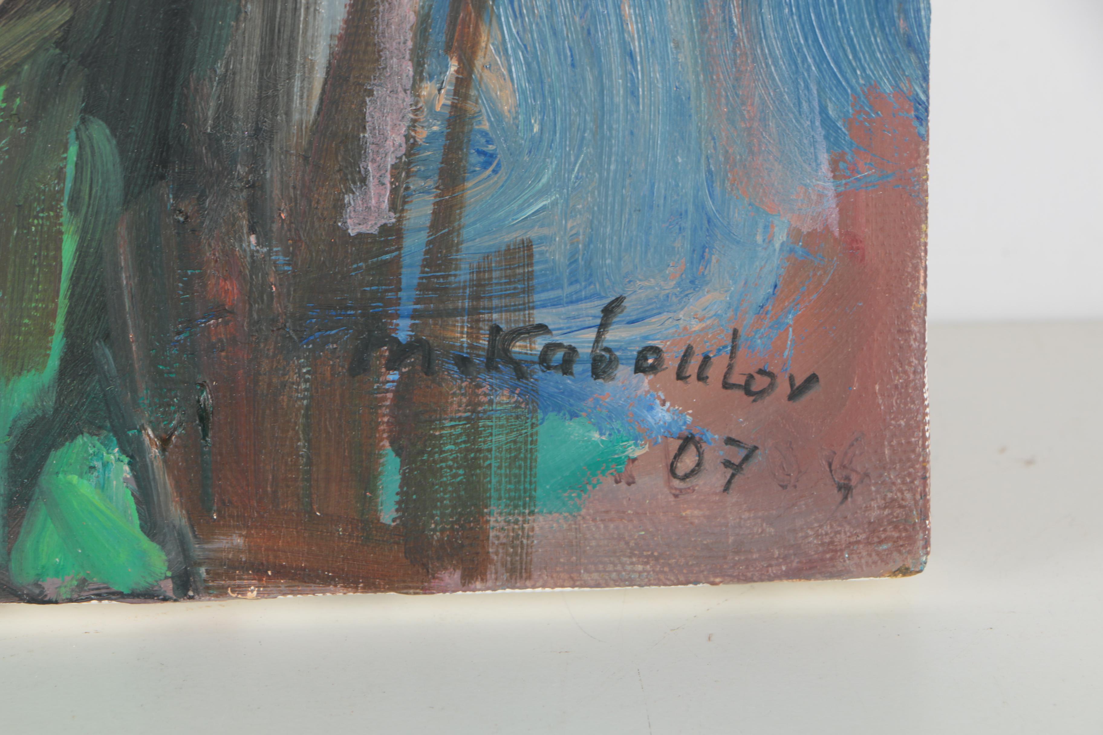 Original Murat Kaboulov Oil Painting "Portrait of Nikita"