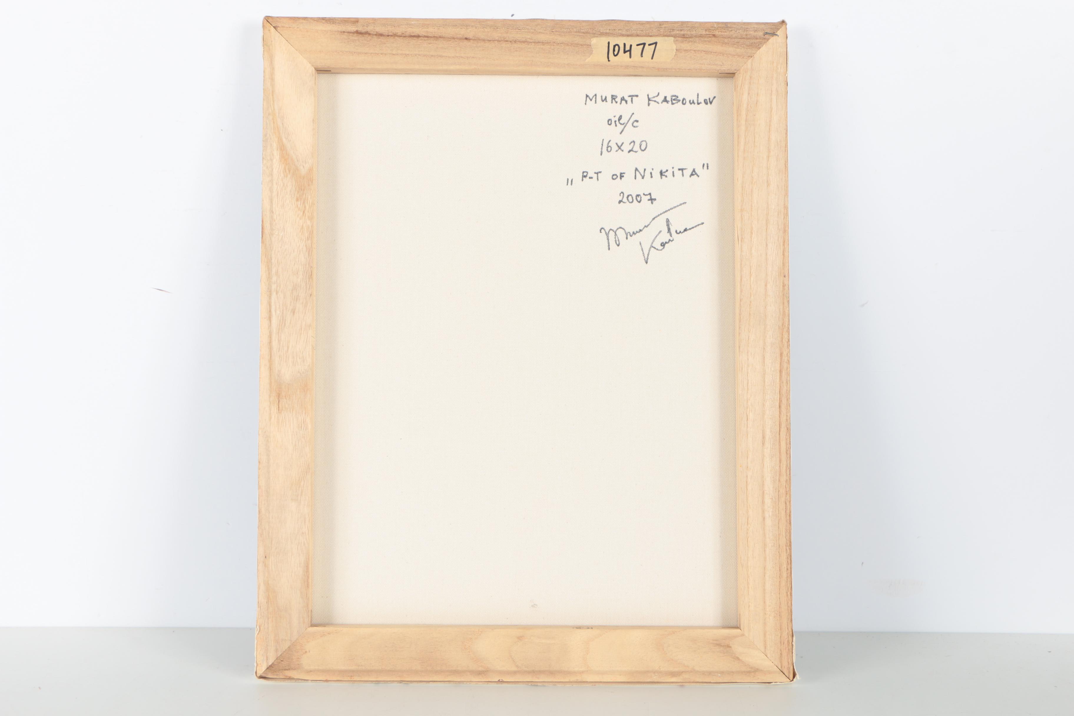 Original Murat Kaboulov Oil Painting "Portrait of Nikita"