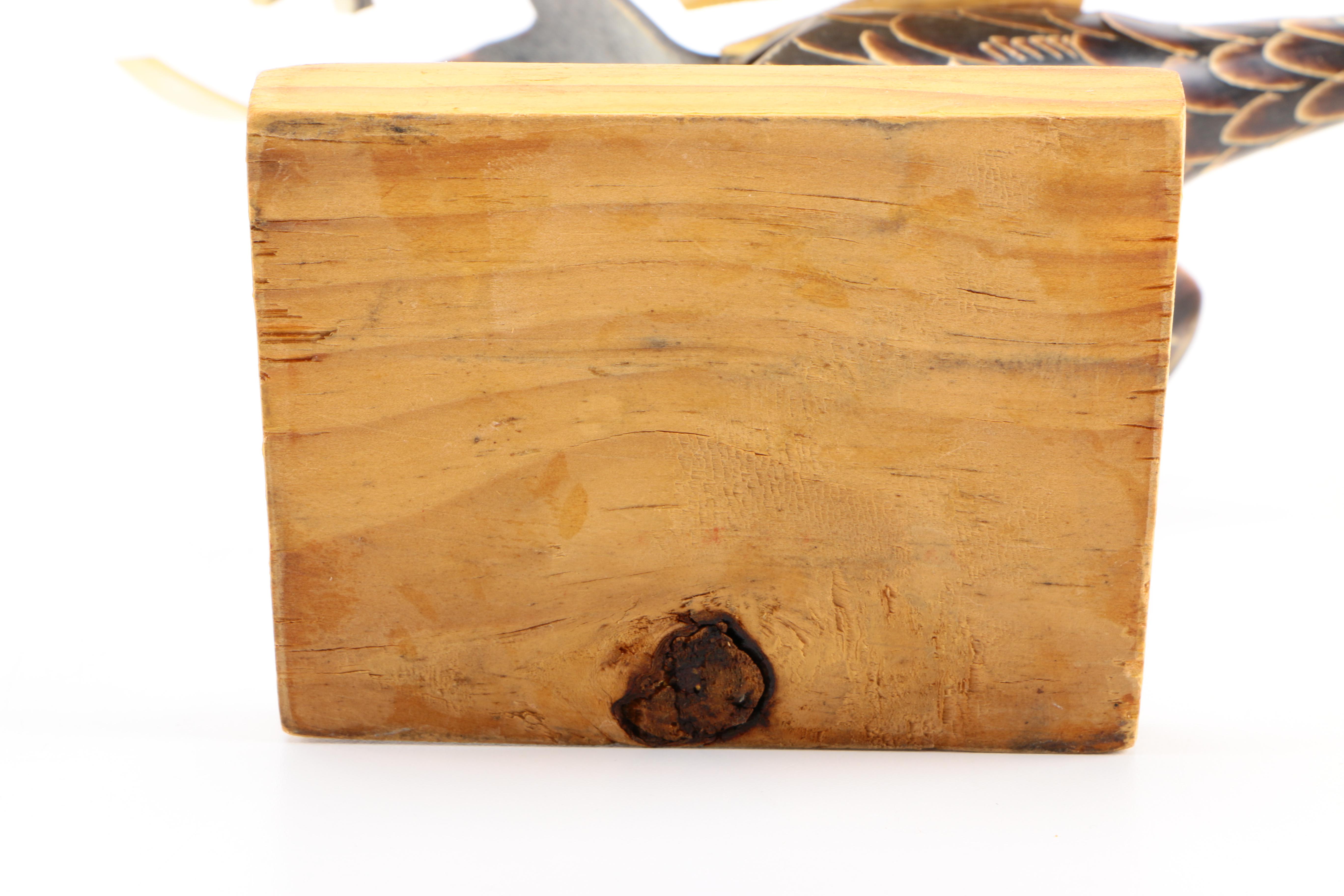 Painted Horn Rooster Figurine