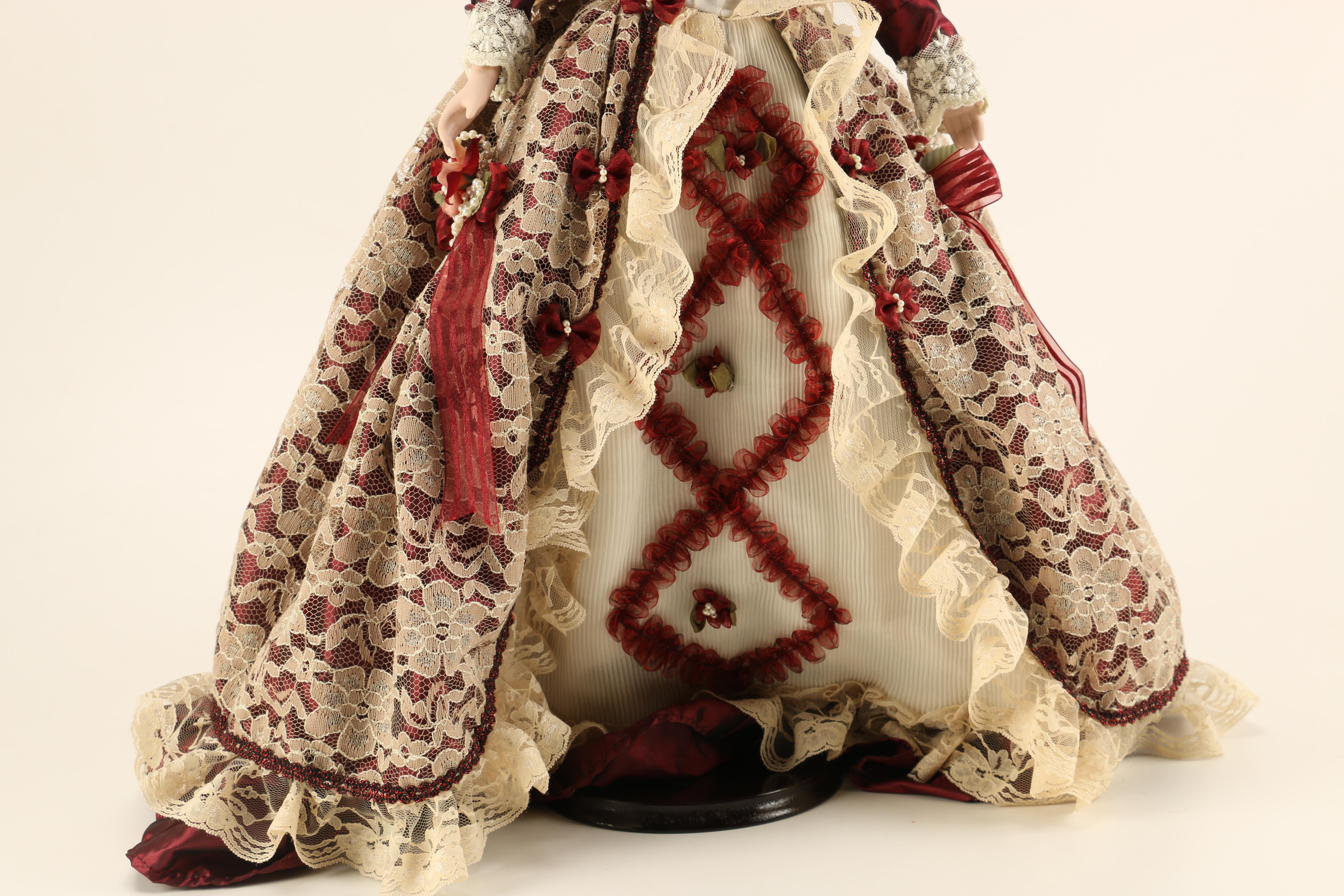 Trio of Victorian Style Porcelain Collector Dolls