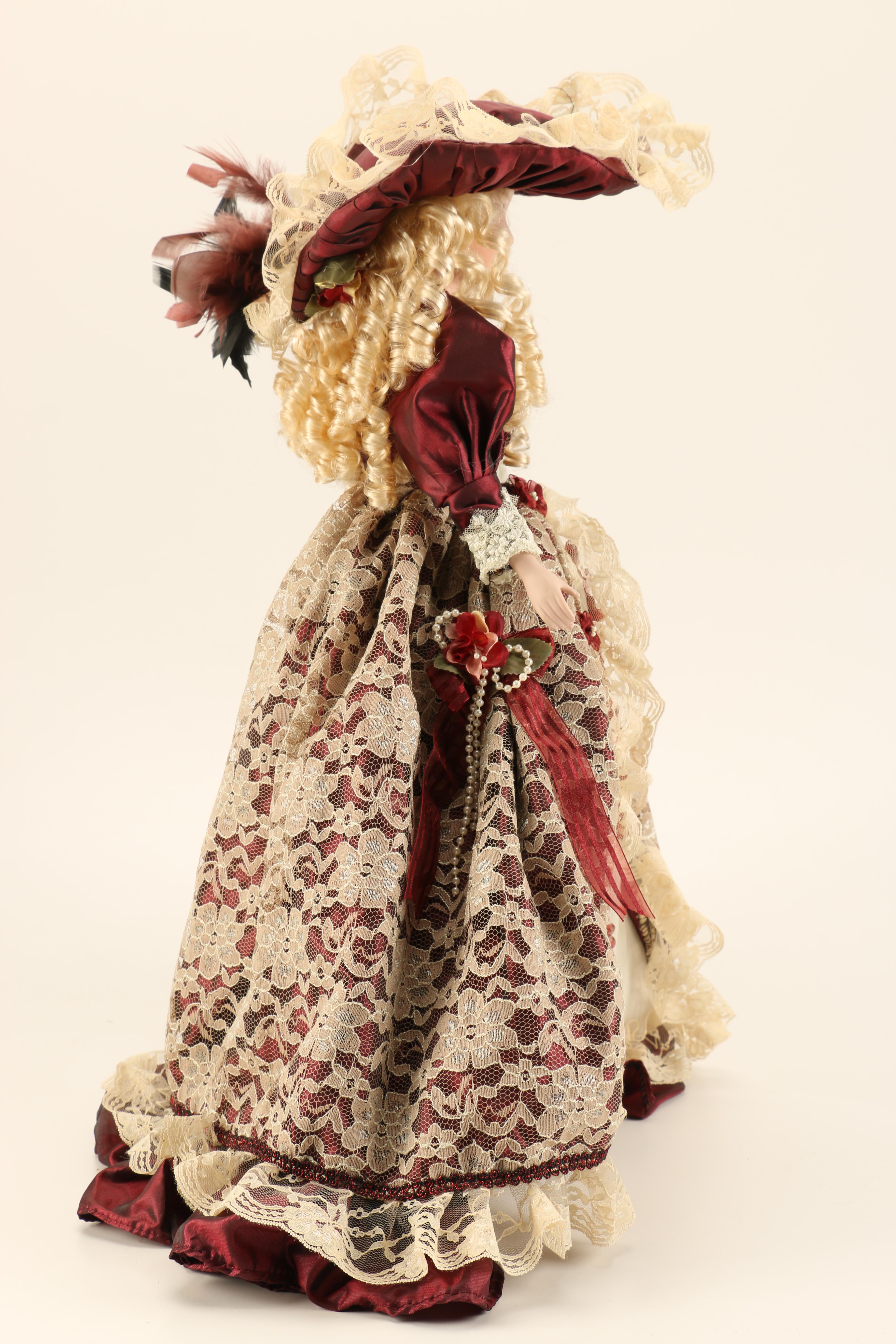 Trio of Victorian Style Porcelain Collector Dolls