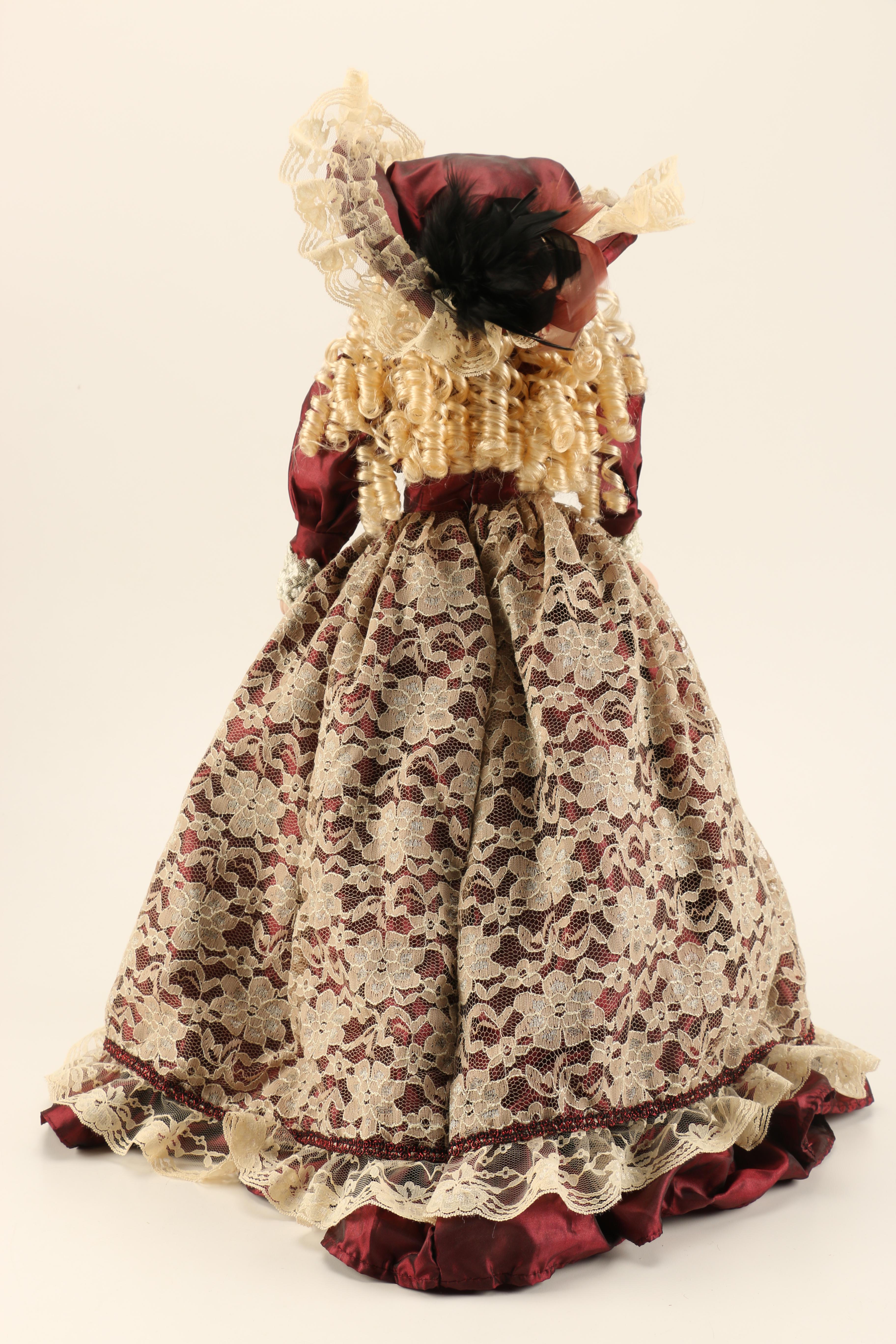 Trio of Victorian Style Porcelain Collector Dolls