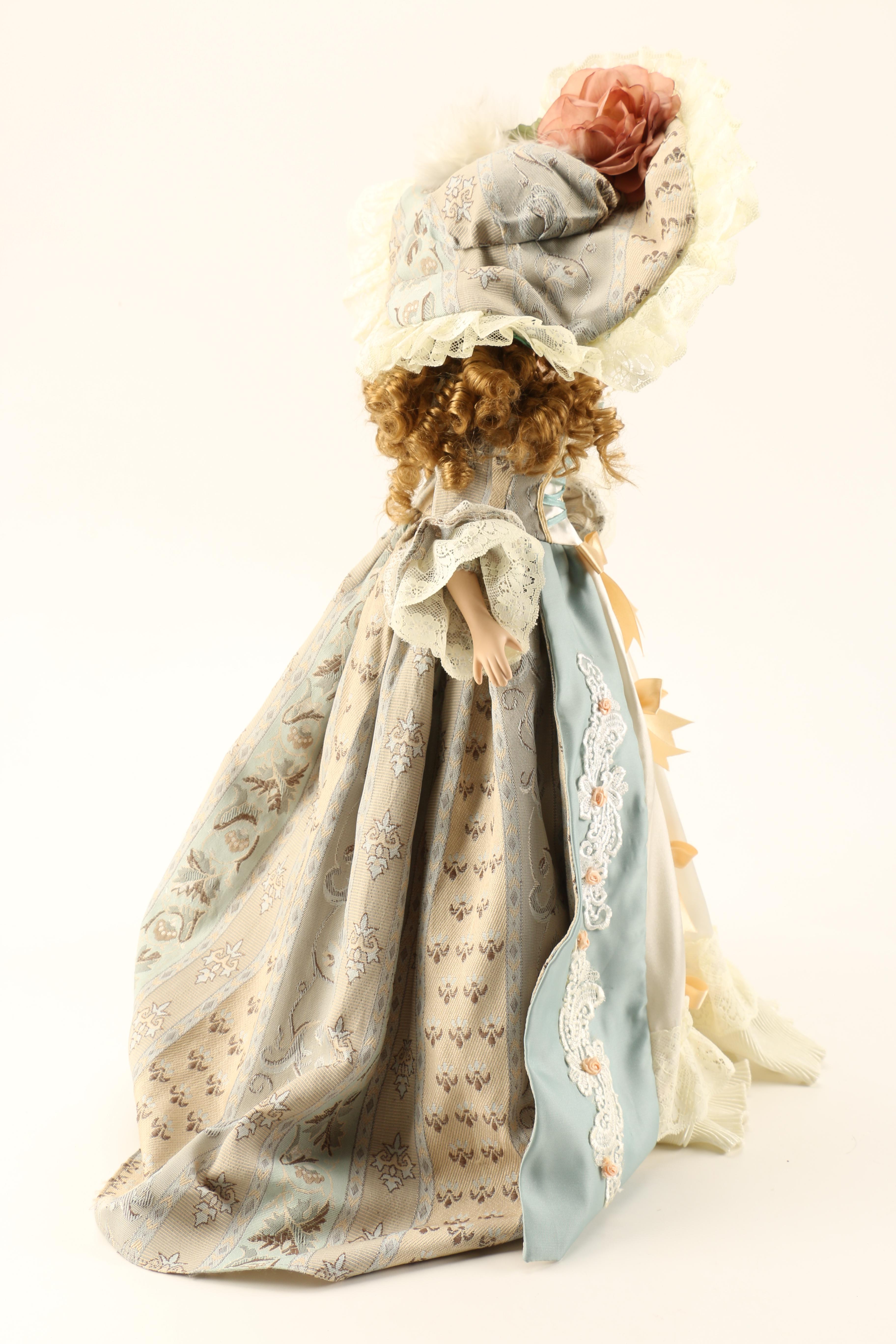 Trio of Victorian Style Porcelain Collector Dolls