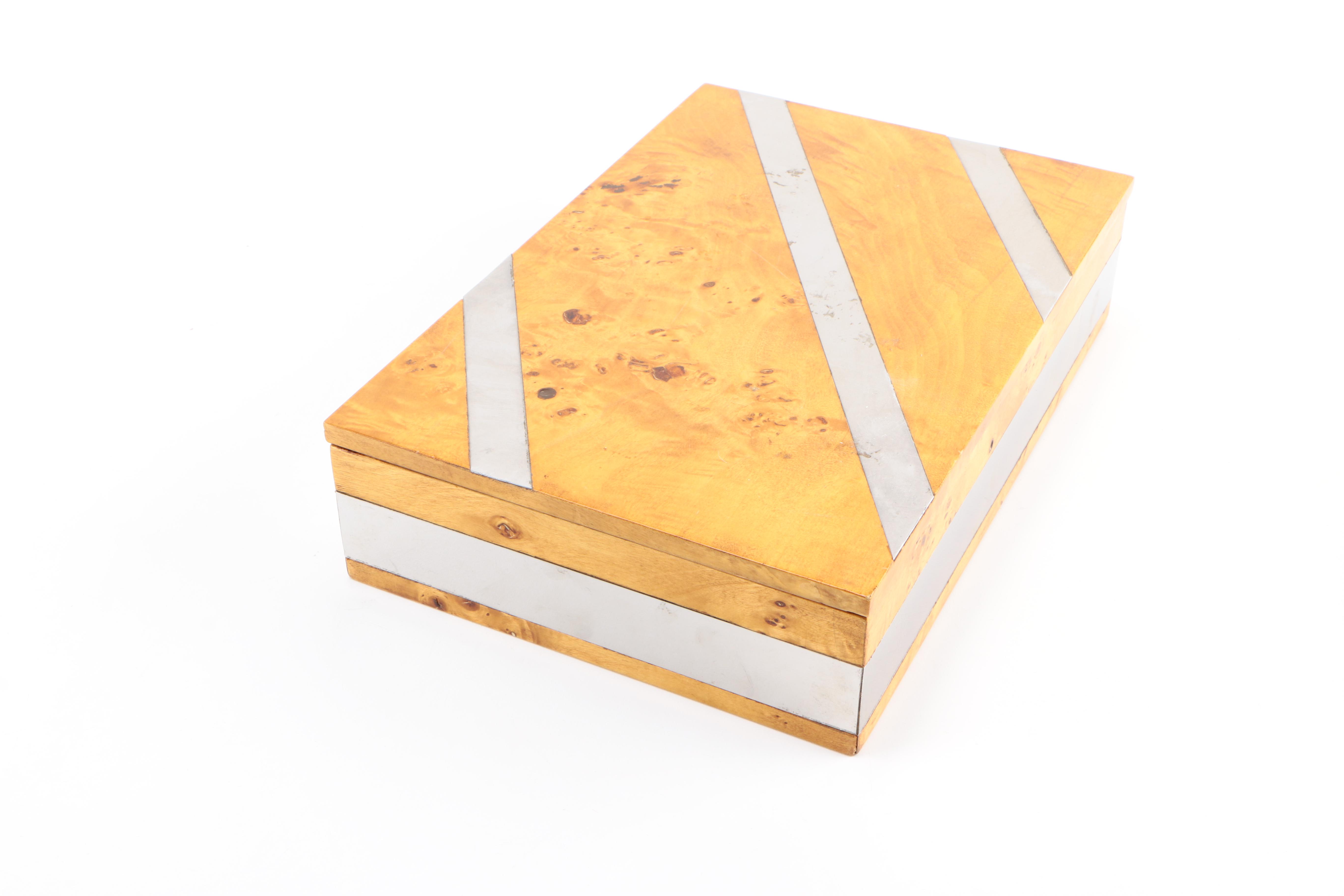 Italian Burled Wooden Boxes