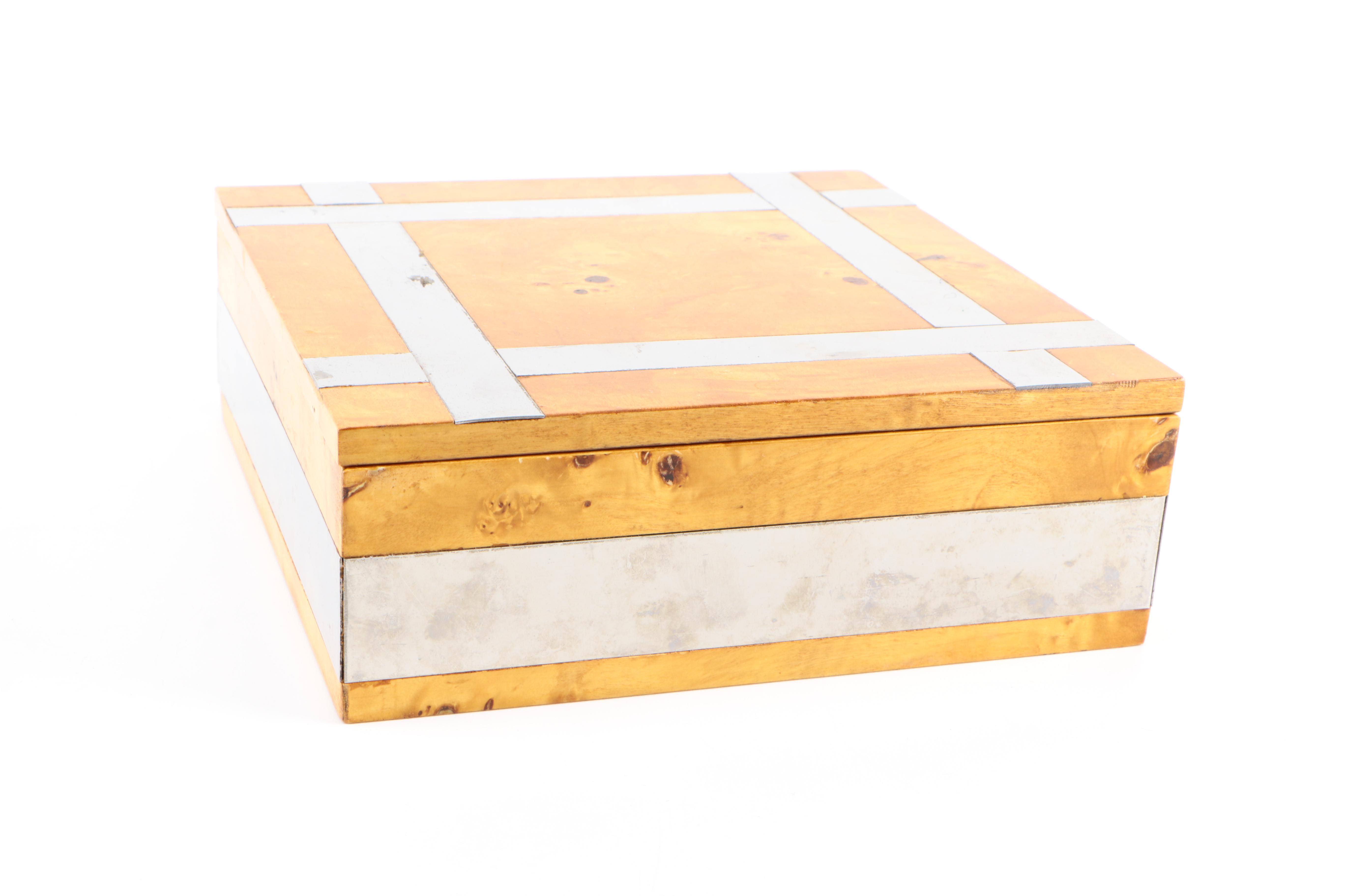 Italian Burled Wooden Boxes