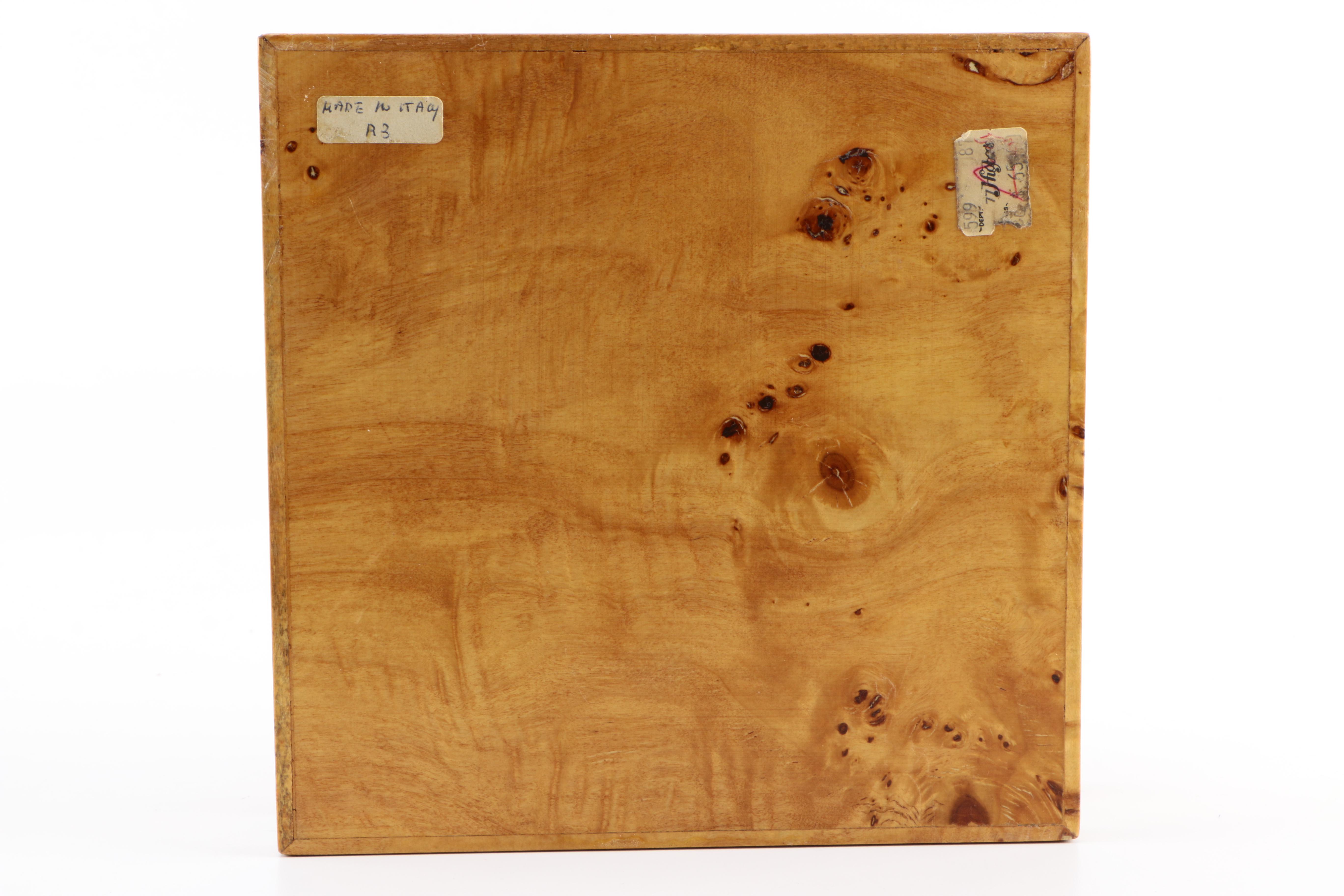 Italian Burled Wooden Boxes