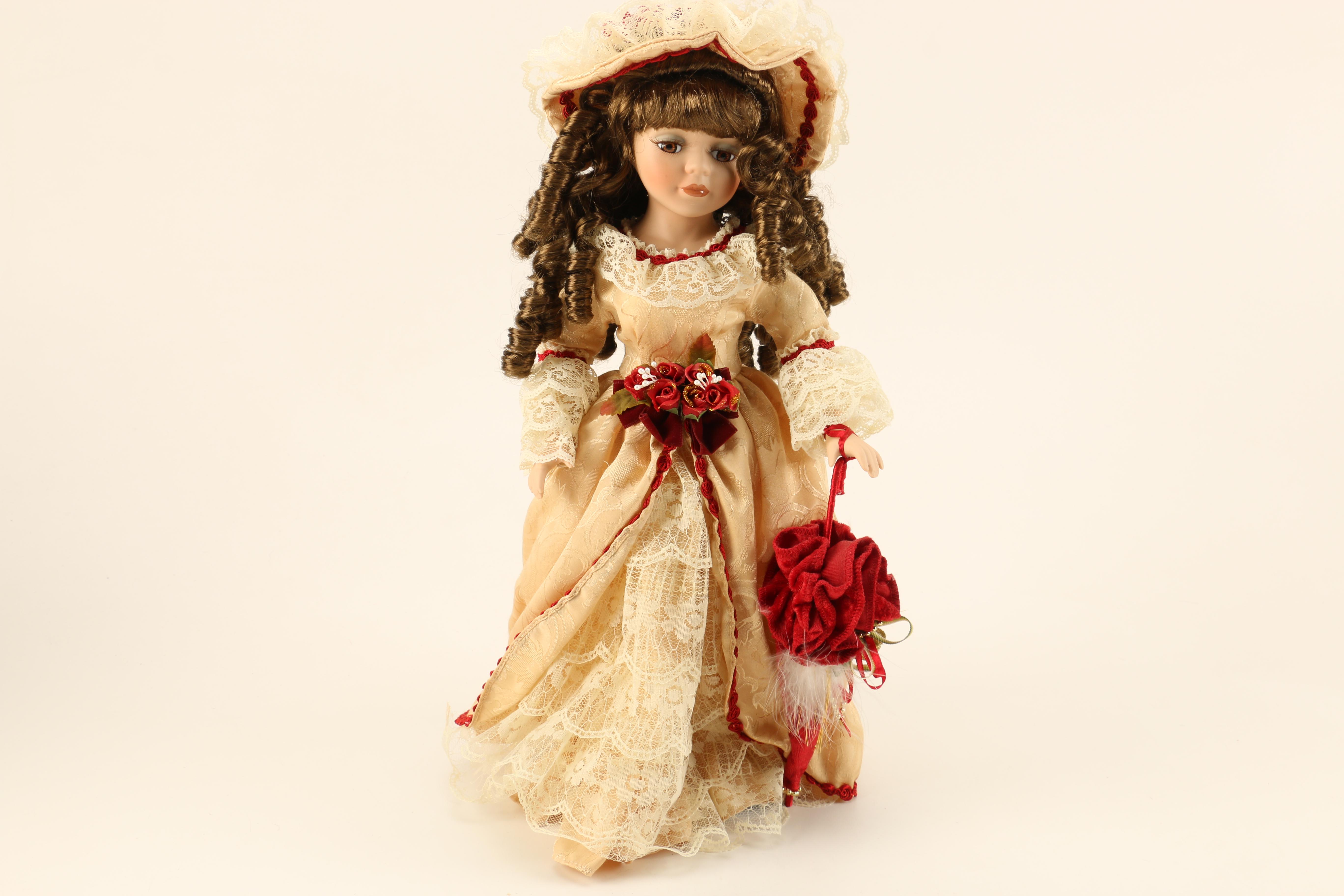 Assortment of Porcelain Dolls
