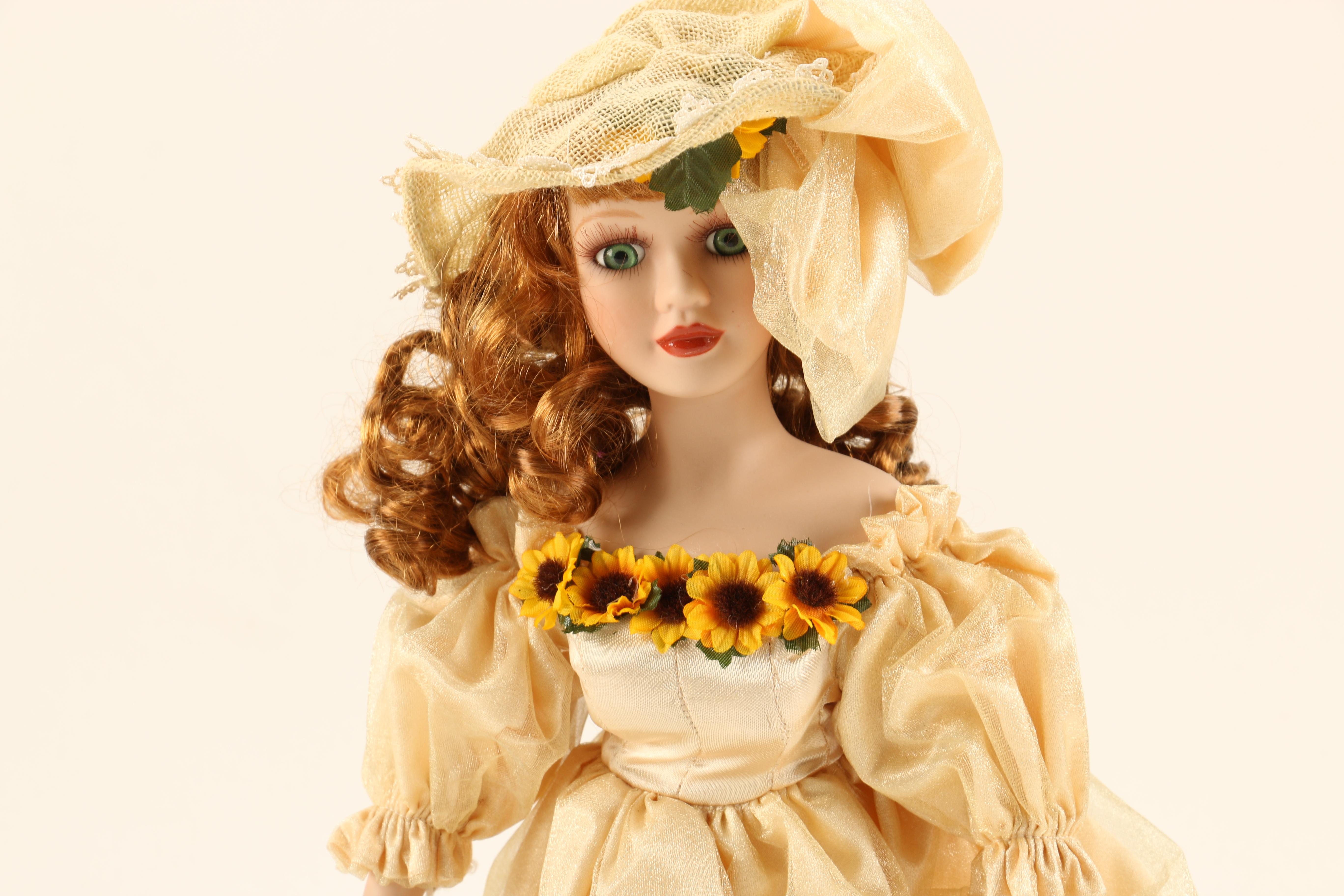 Assortment of Porcelain Dolls