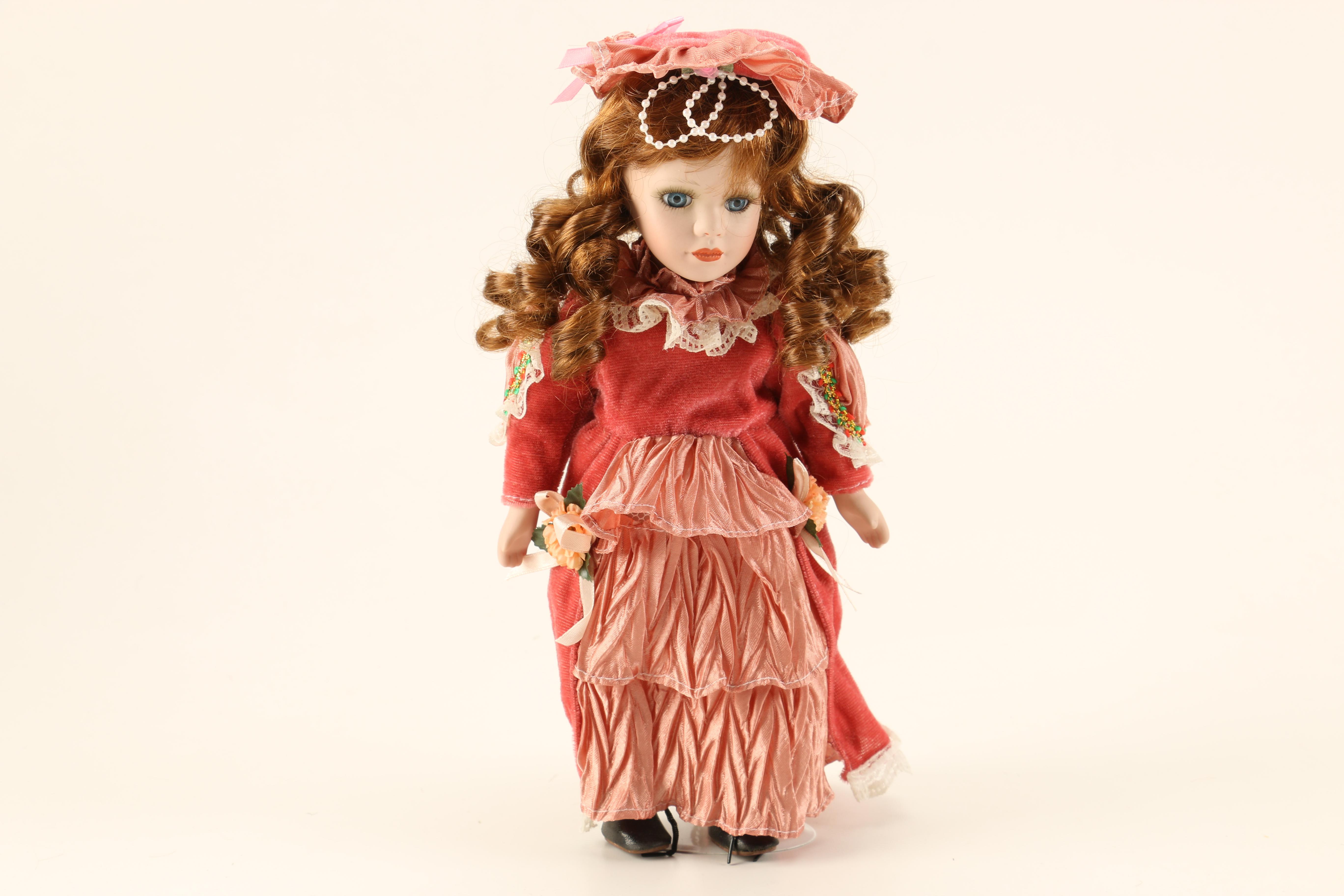 Assortment of Porcelain Dolls