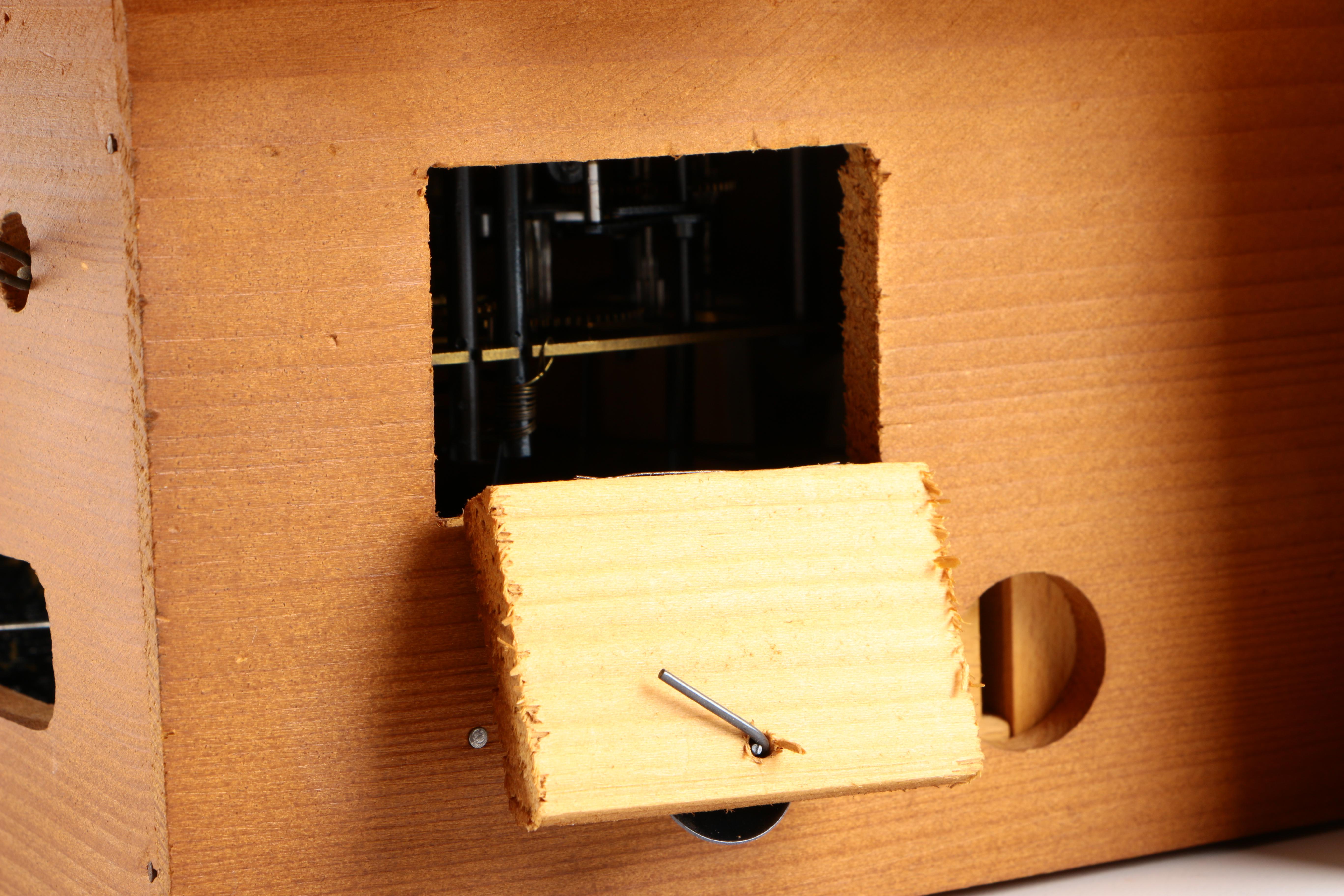 Carved Wooden 8-Day Cuckoo Clock