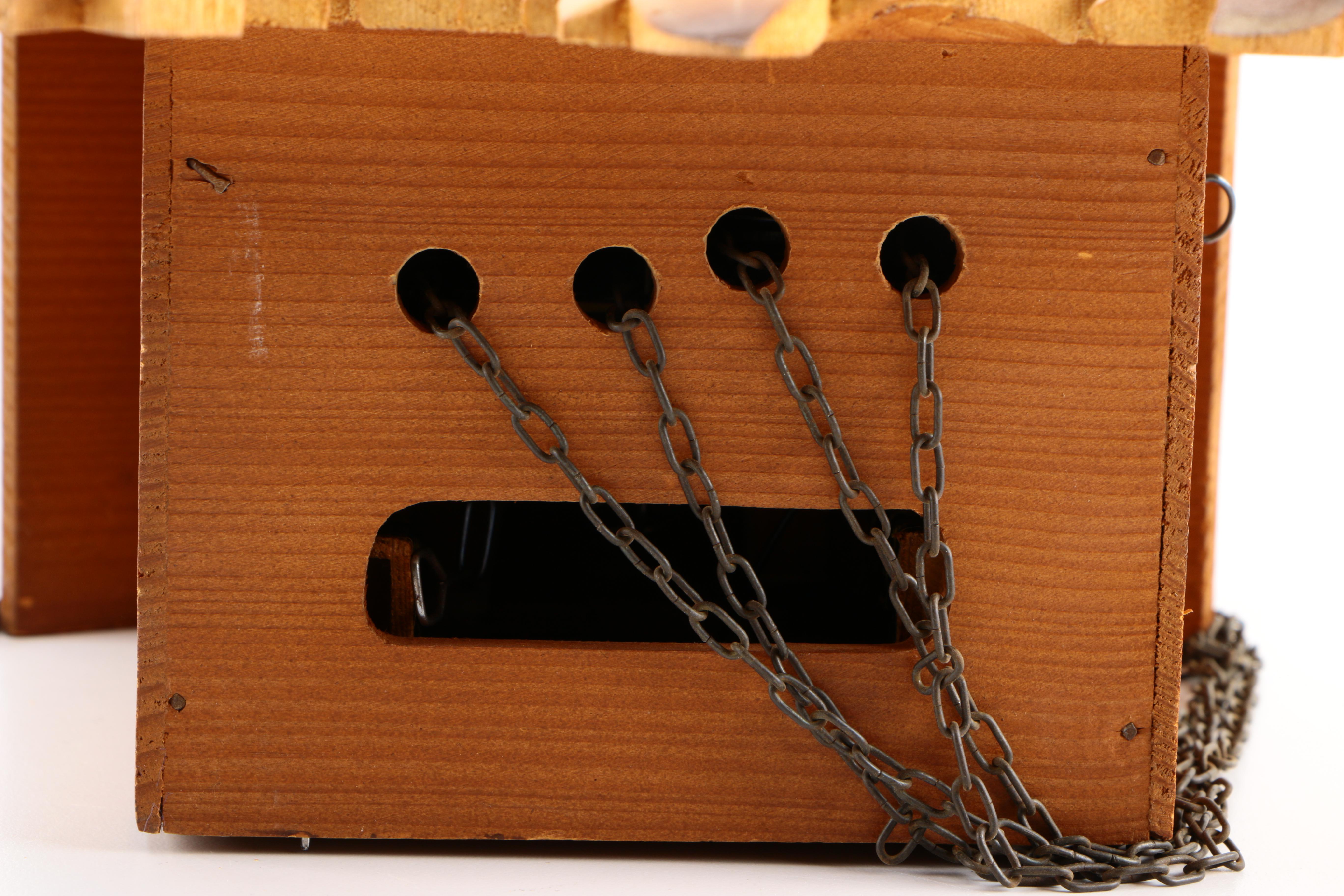 Carved Wooden 8-Day Cuckoo Clock