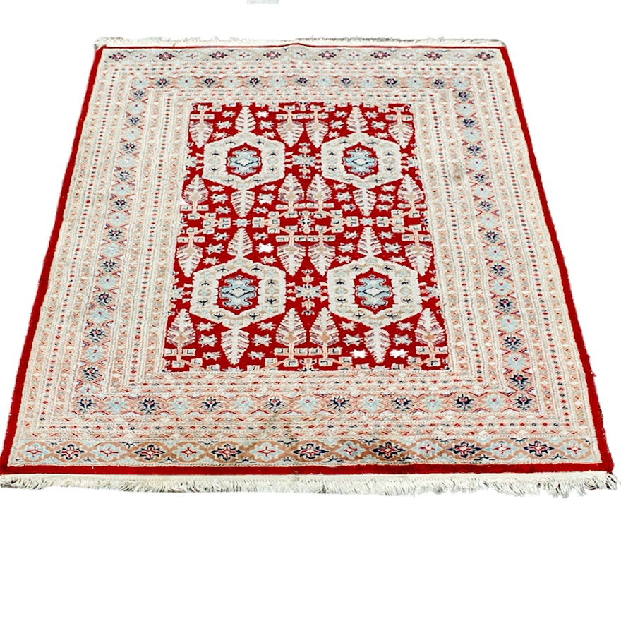 Hand-Knotted Wool Area Rug