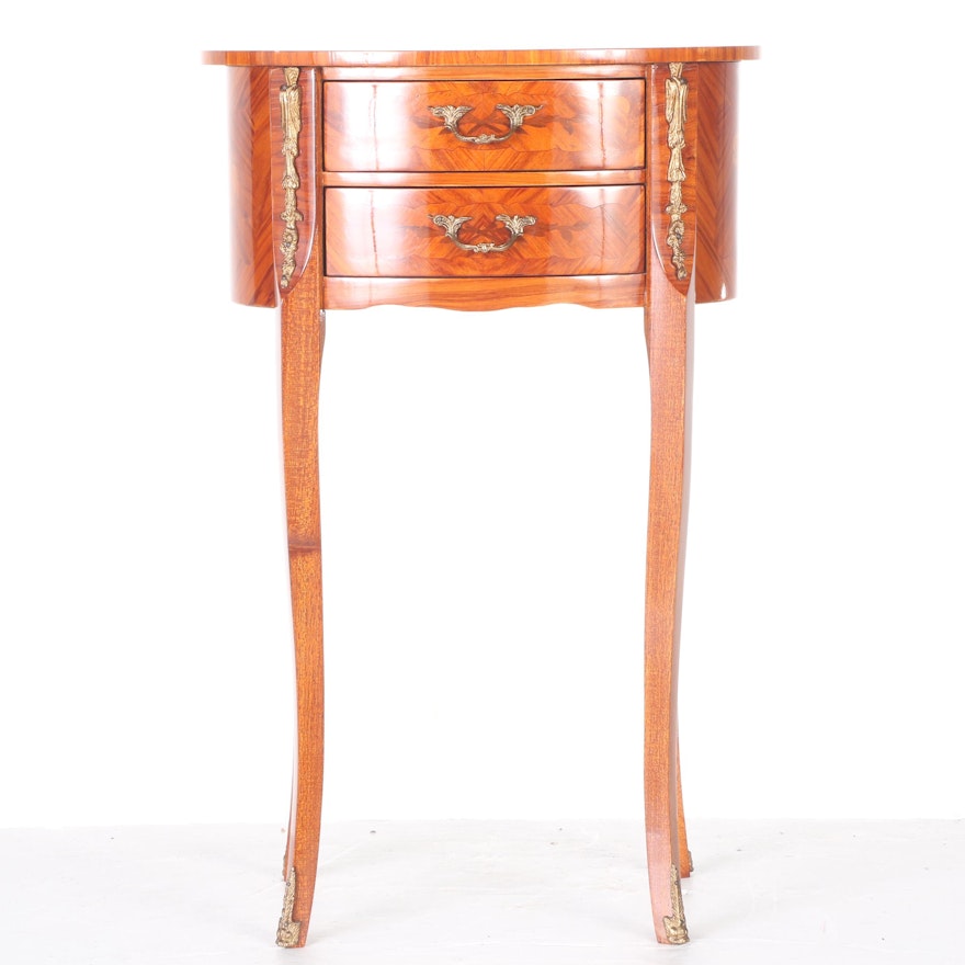 Louis XV Style Inlaid Side Table