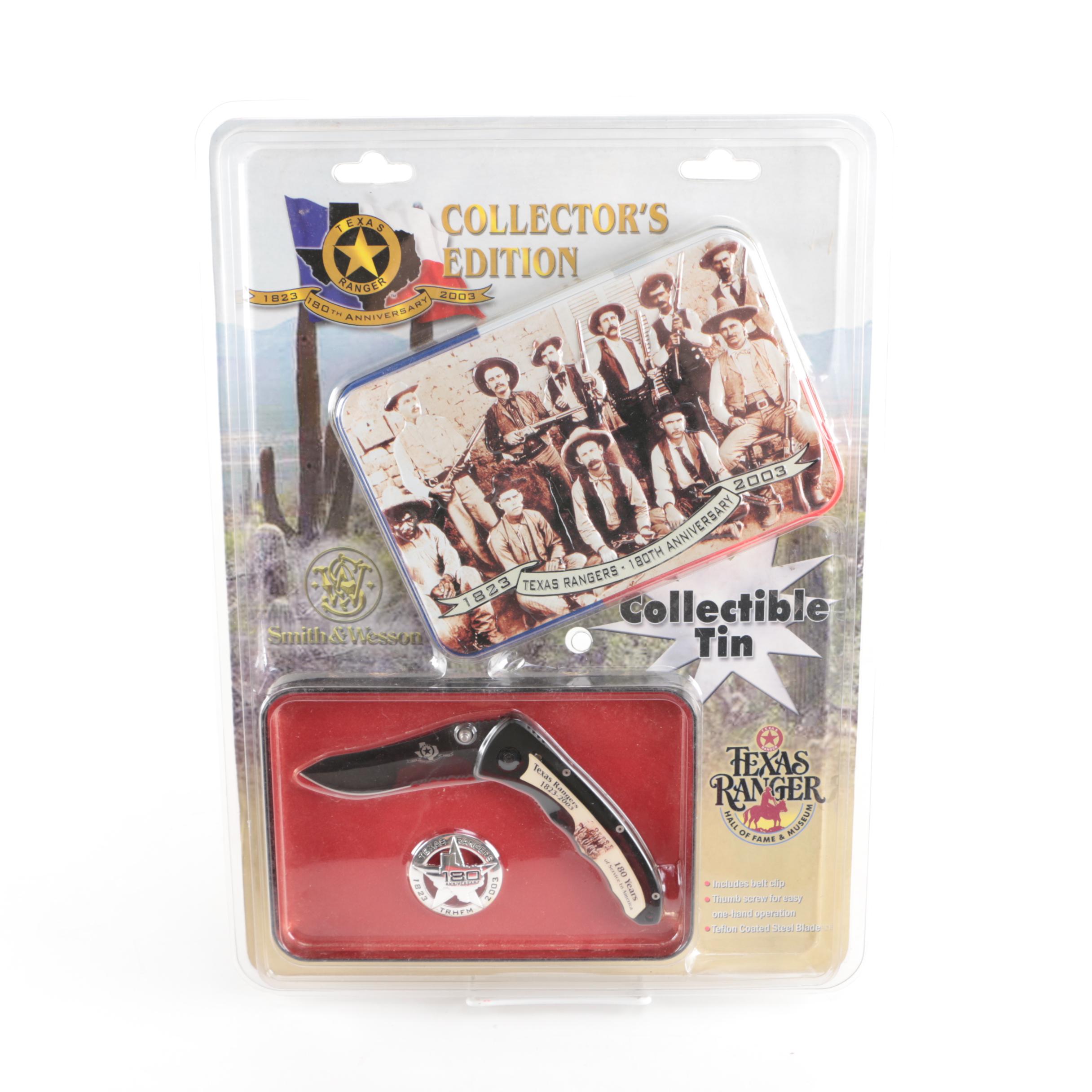 2003 Texas Ranger 180th Anniversary Pocket Knife and Badge