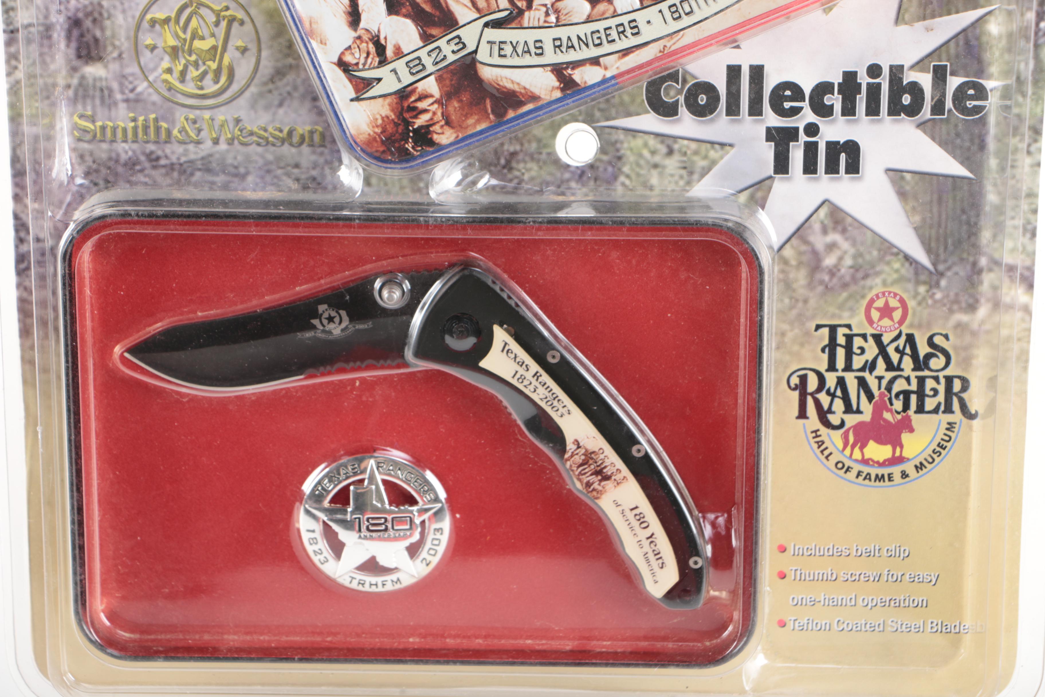 2003 Texas Ranger 180th Anniversary Pocket Knife and Badge