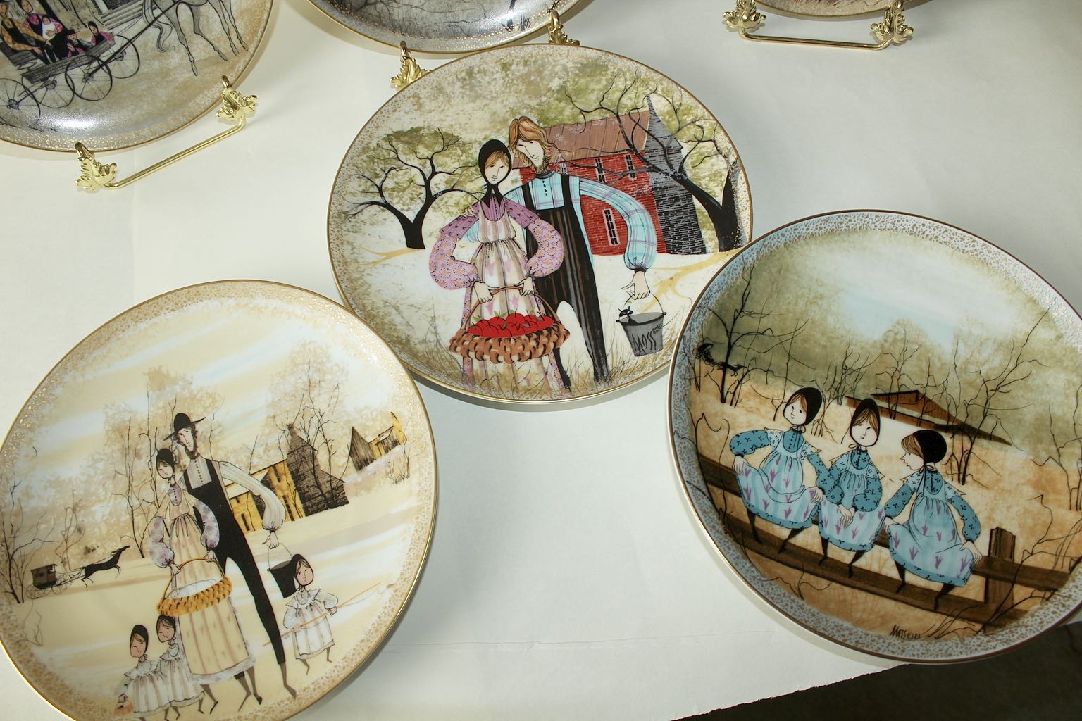 Generous Collection of Signed Buckley Moss Prints & Plates