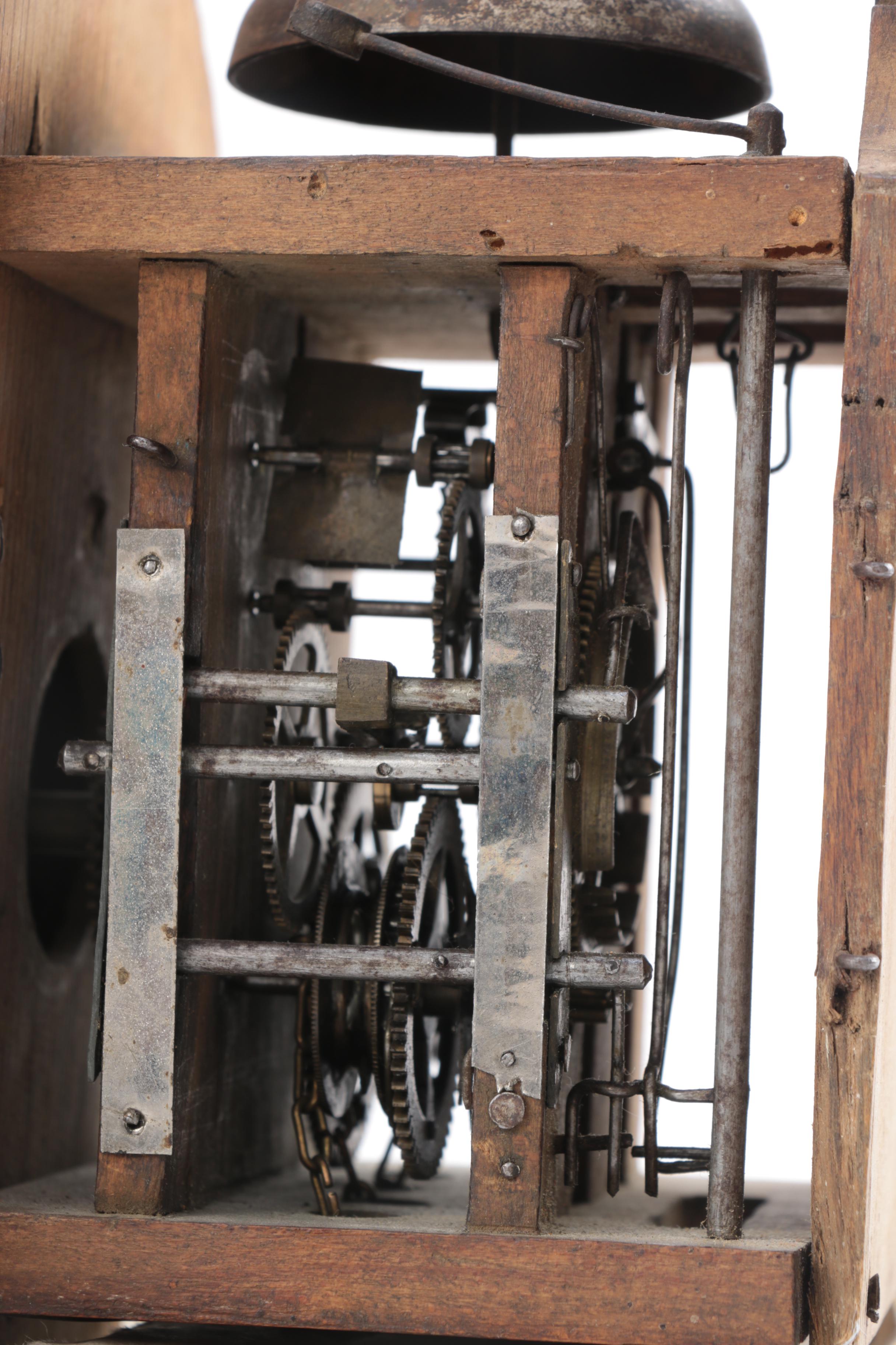 Vintage Hand Painted Ceramic Face Thirty Hour Wall Clock