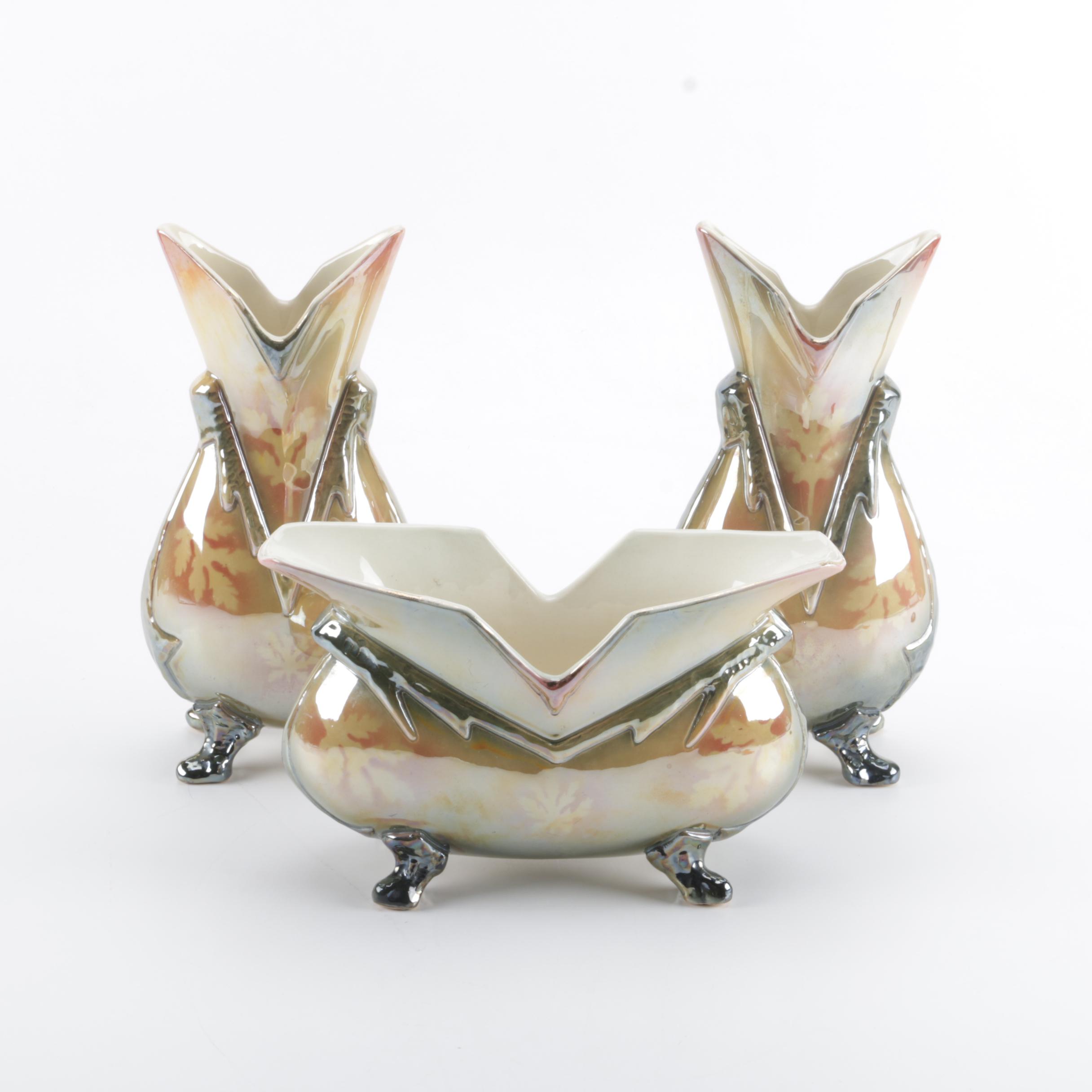 Lusterware Vases