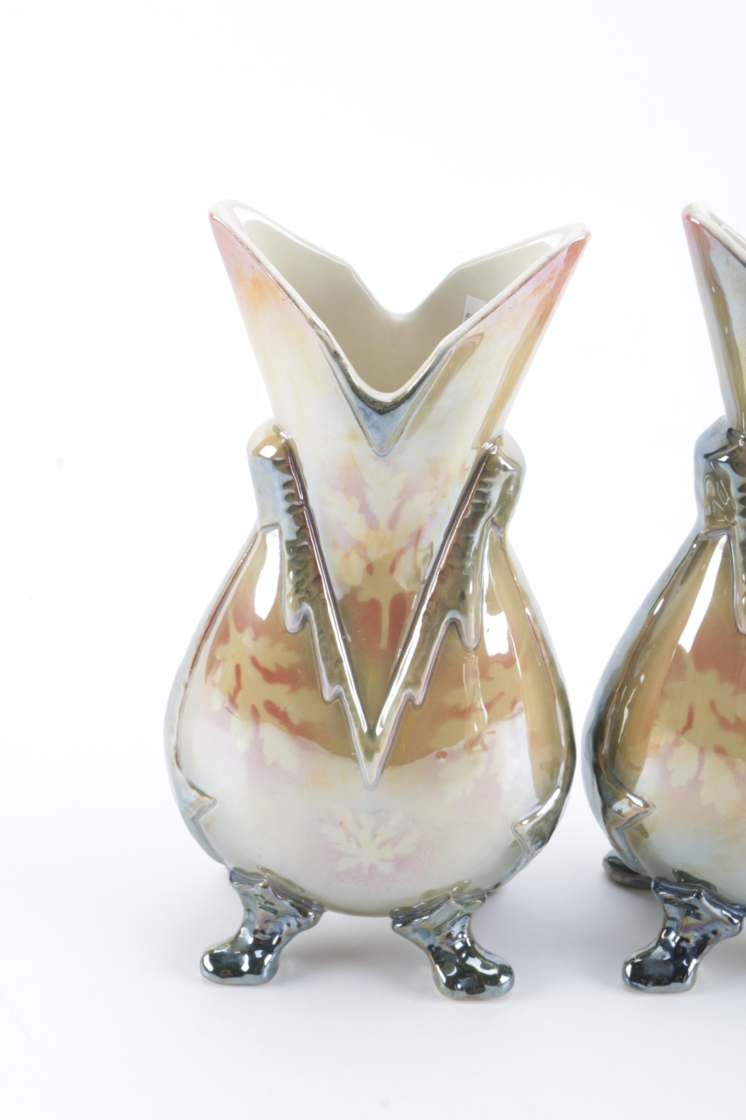 Lusterware Vases
