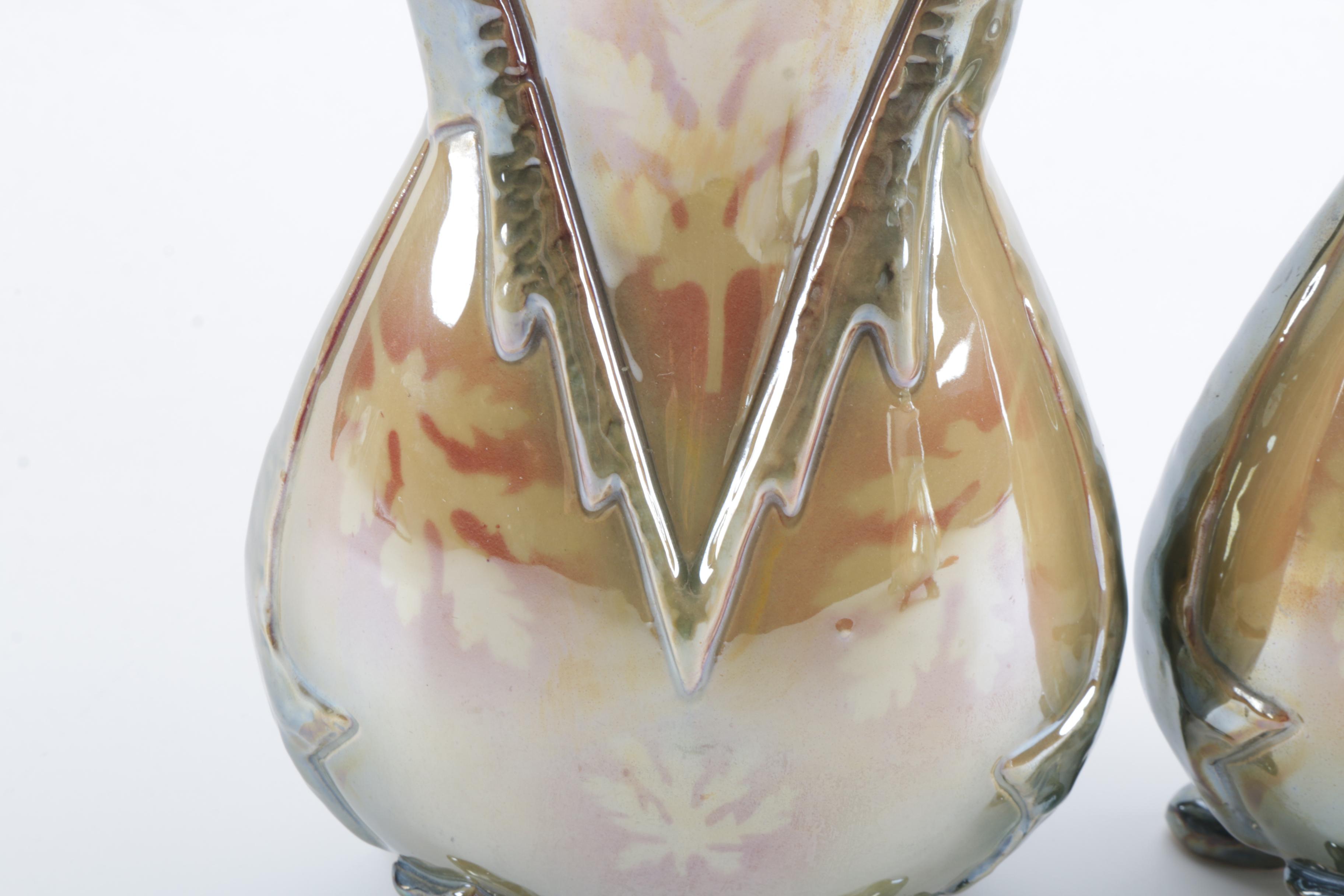Lusterware Vases