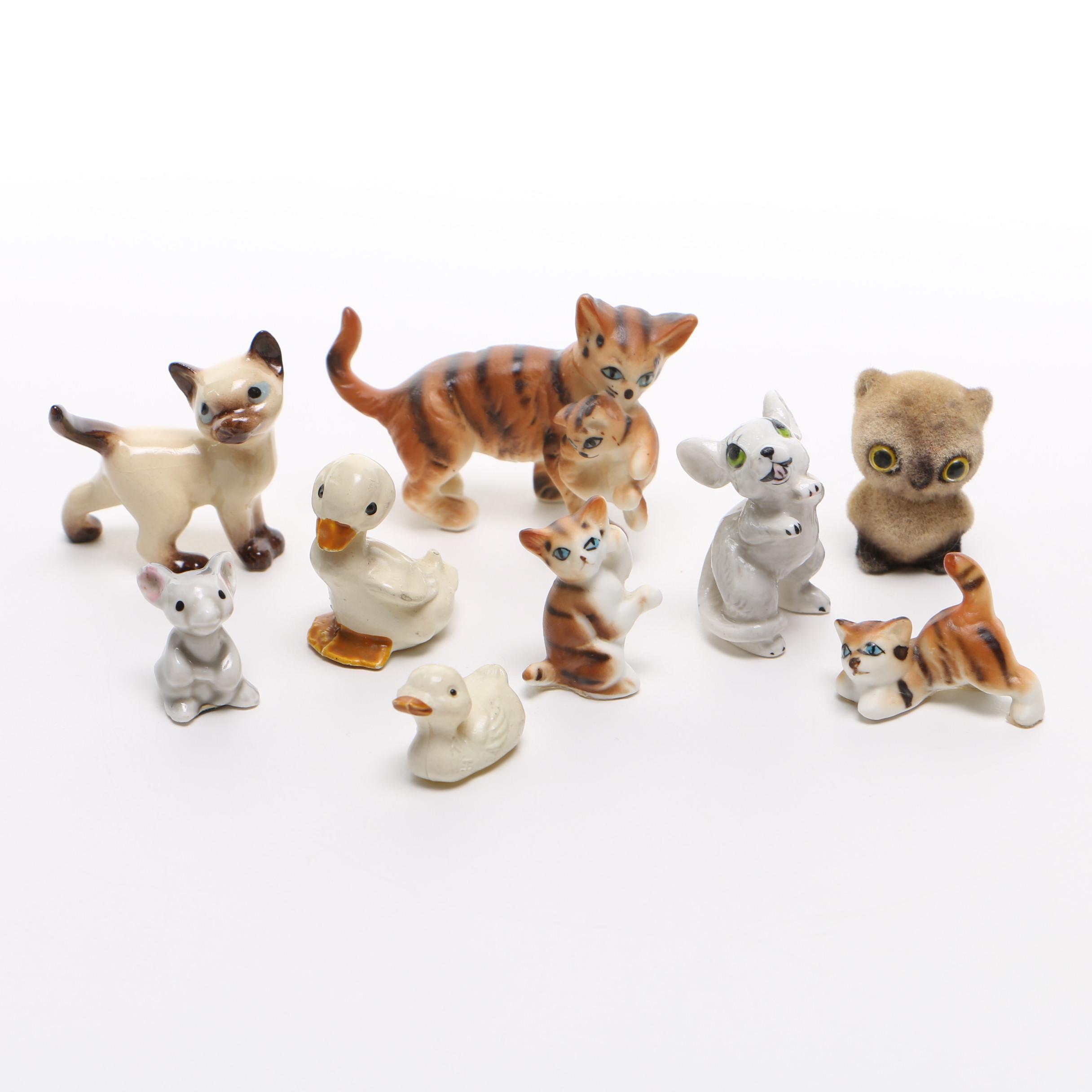 Assortment of Nine Animal Figurines