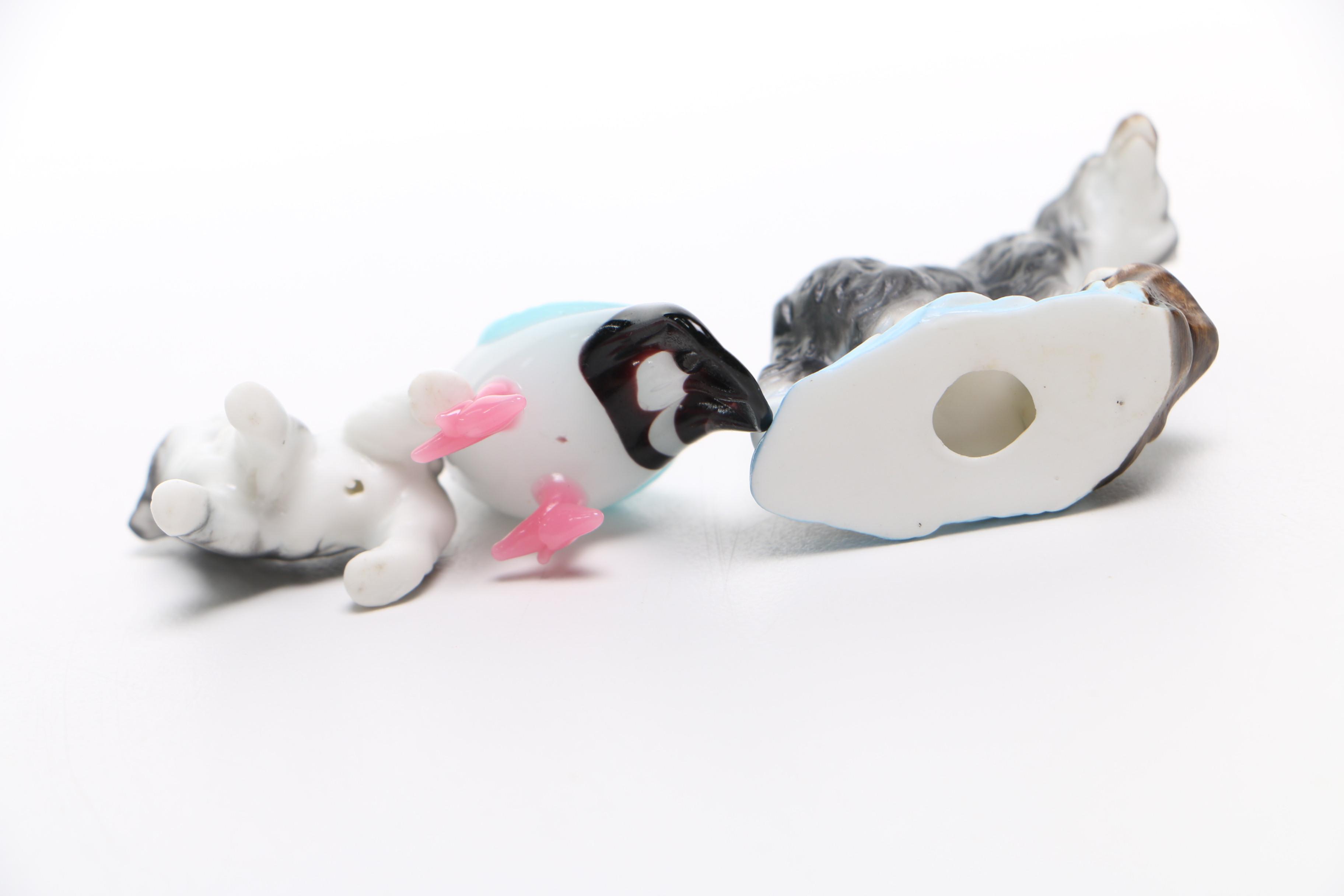 Assortment of Glass and Ceramic Animal Figures