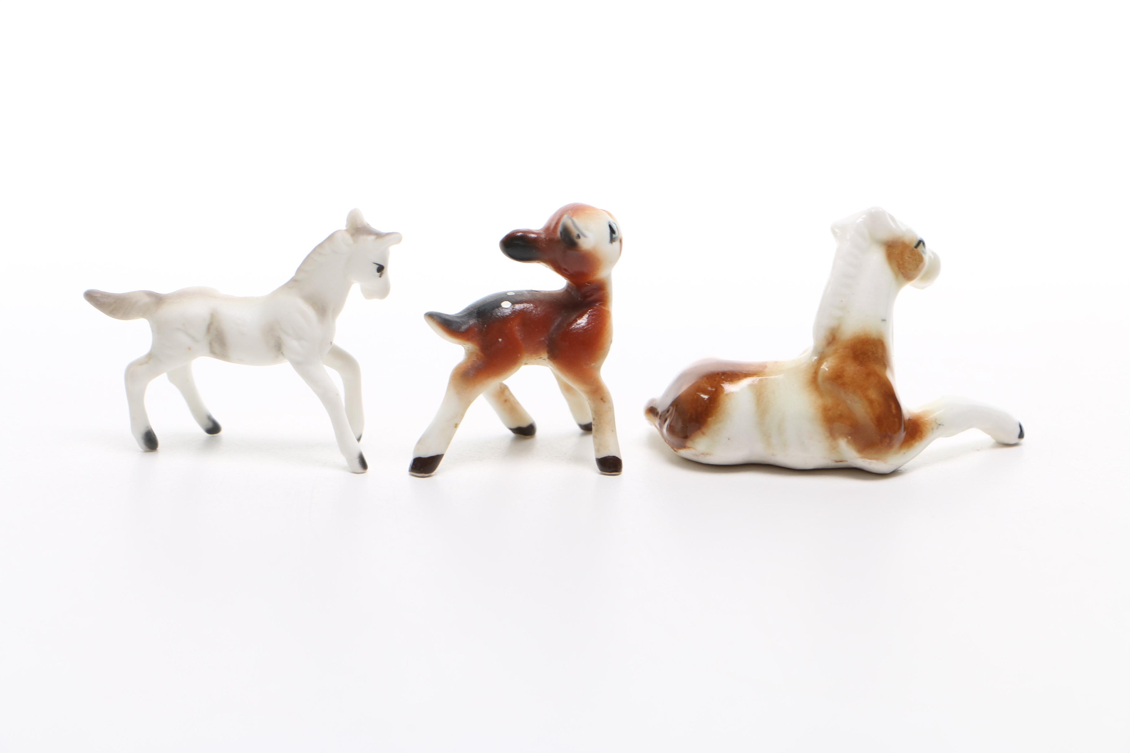 Assortment of Glass and Ceramic Animal Figures