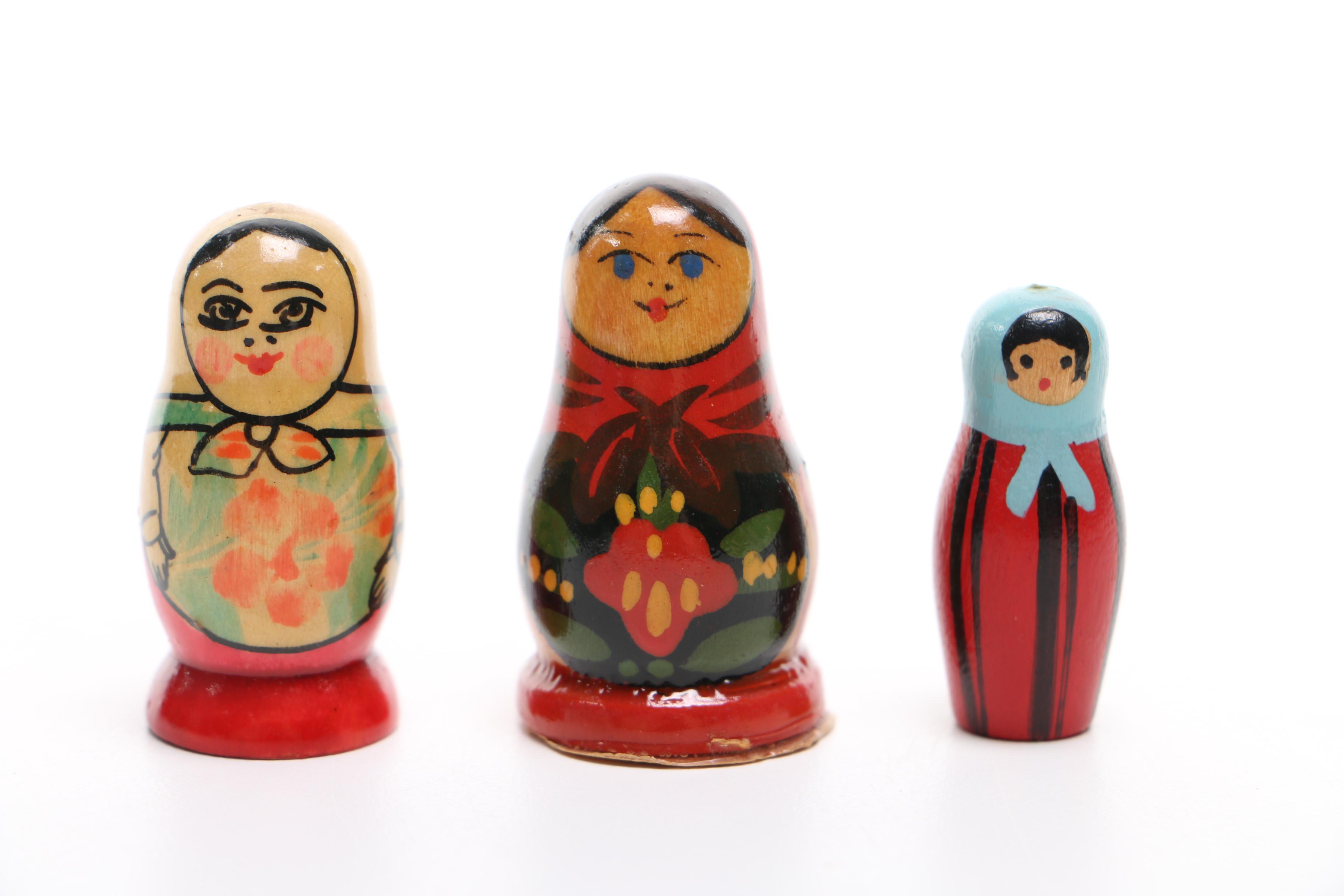 Assortment of Wood Figurines