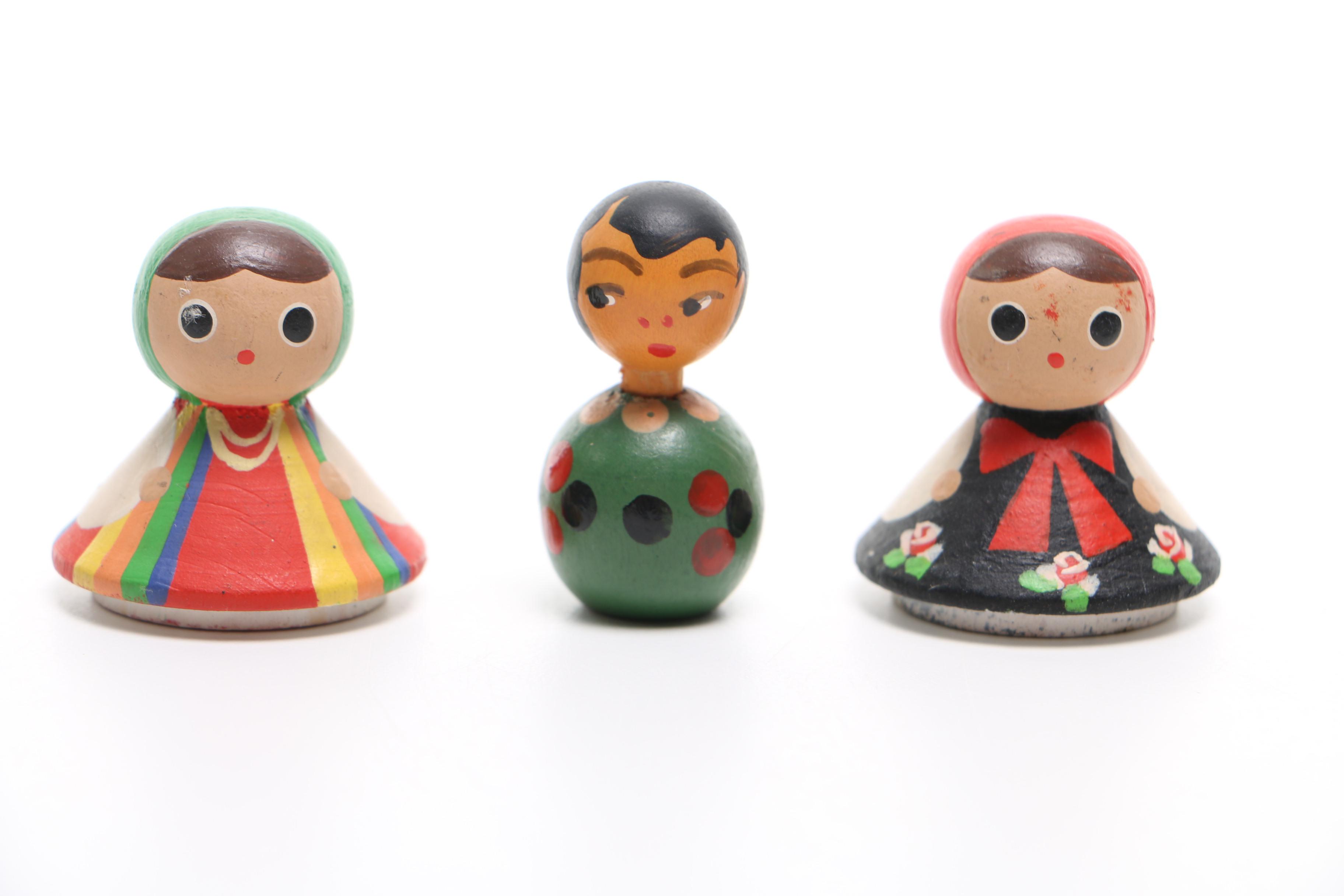 Assortment of Wood Figurines