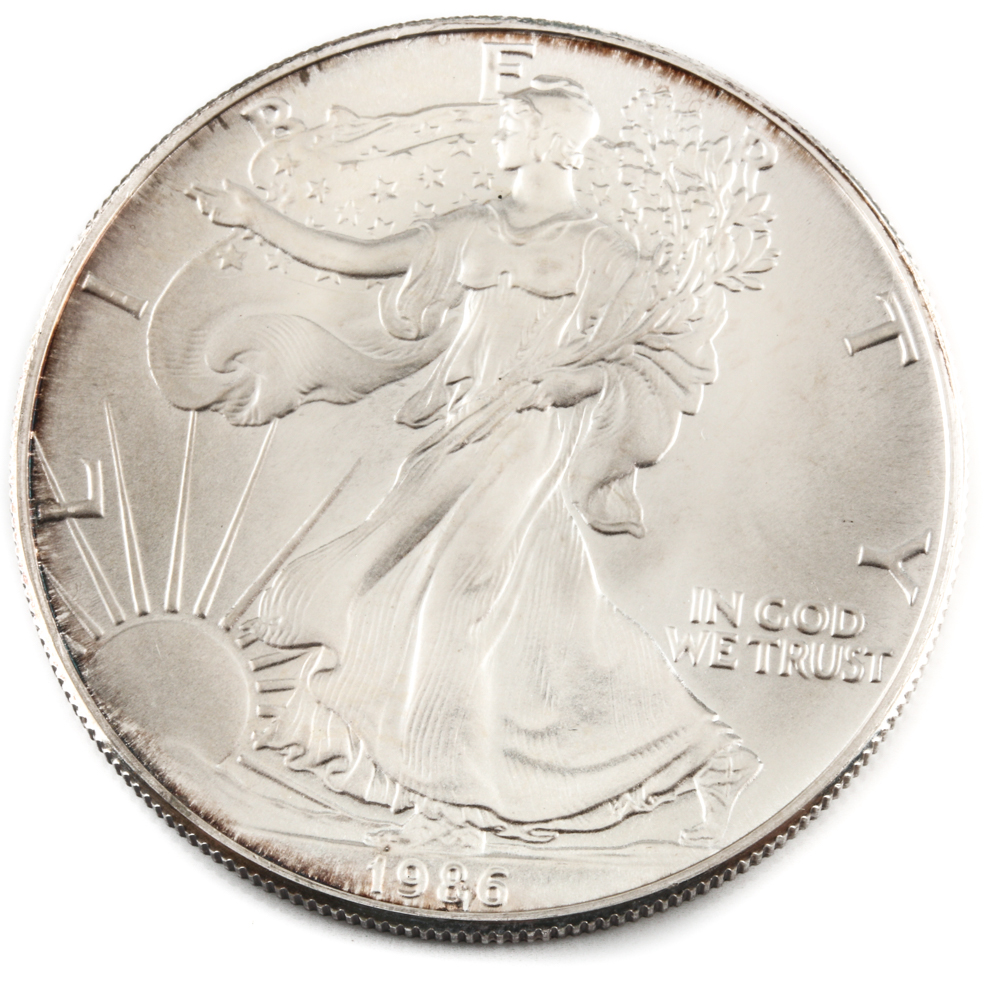 1986 Silver Eagle Dollar
