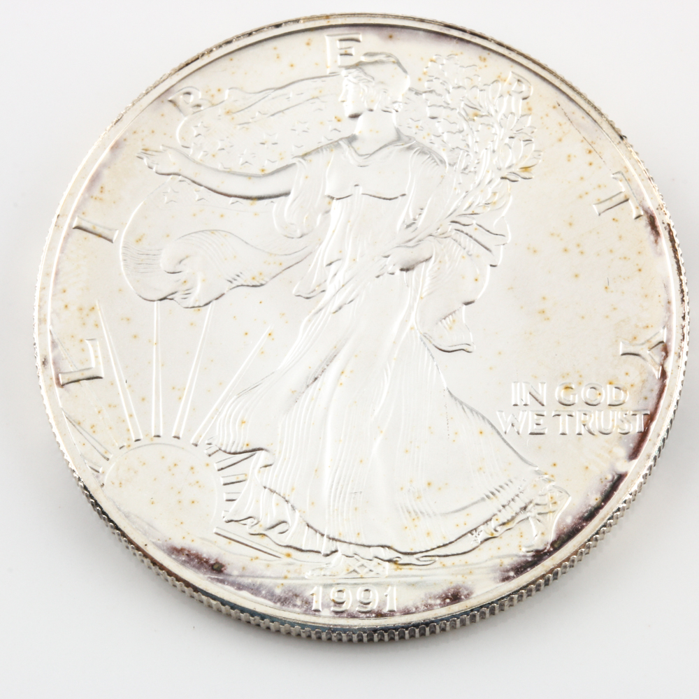 1991 Silver Eagle Dollar