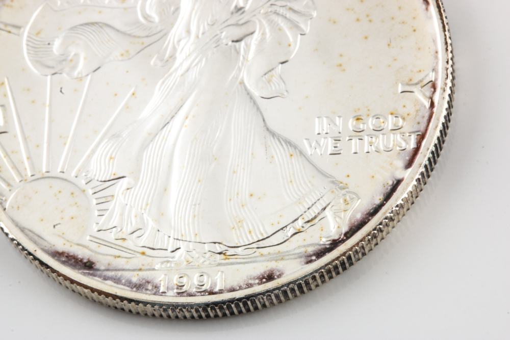 1991 Silver Eagle Dollar
