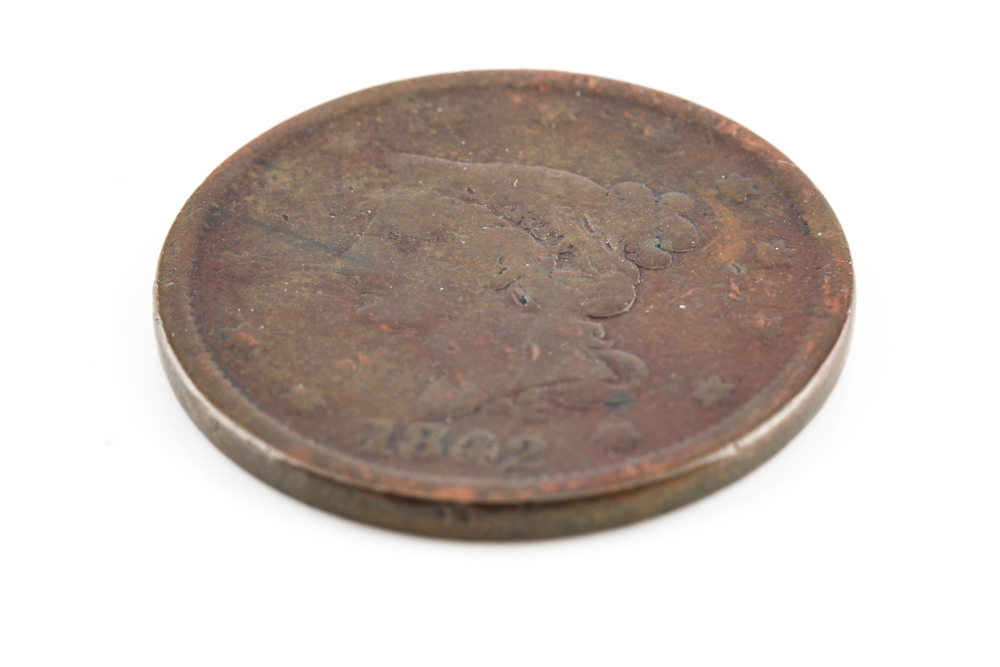 1842 Braided Hair Cent