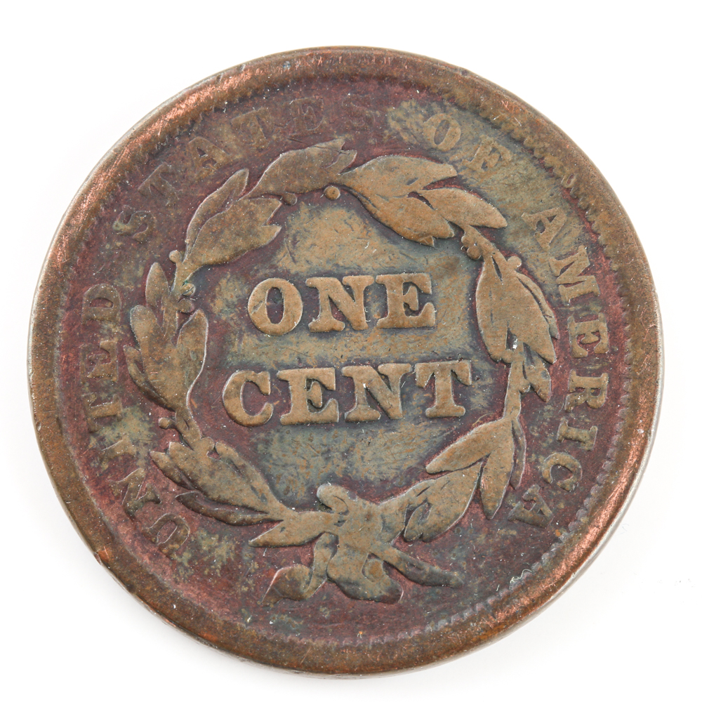 1842 Braided Hair Cent