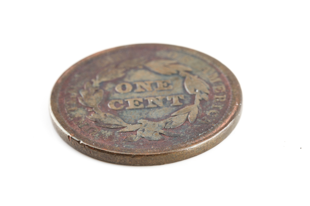 1842 Braided Hair Cent