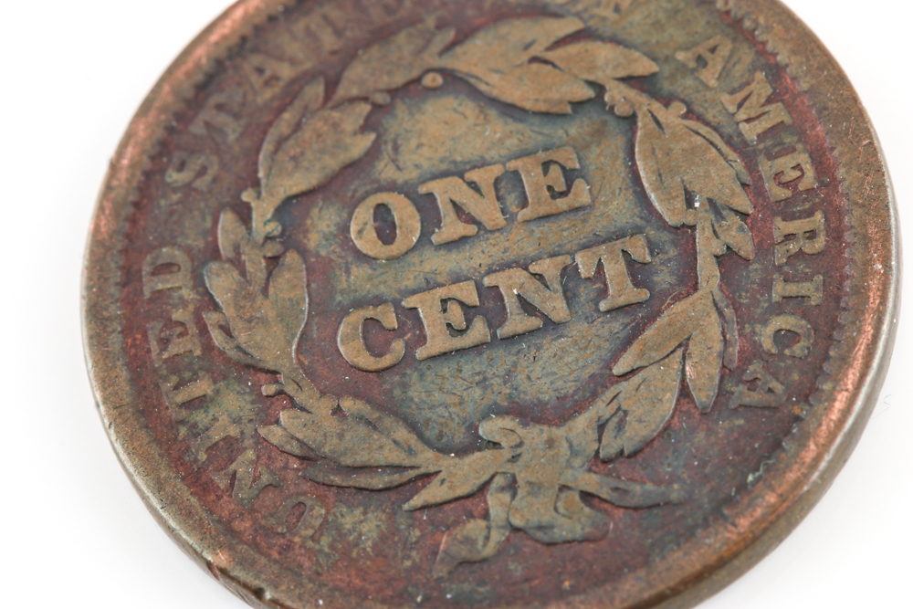 1842 Braided Hair Cent